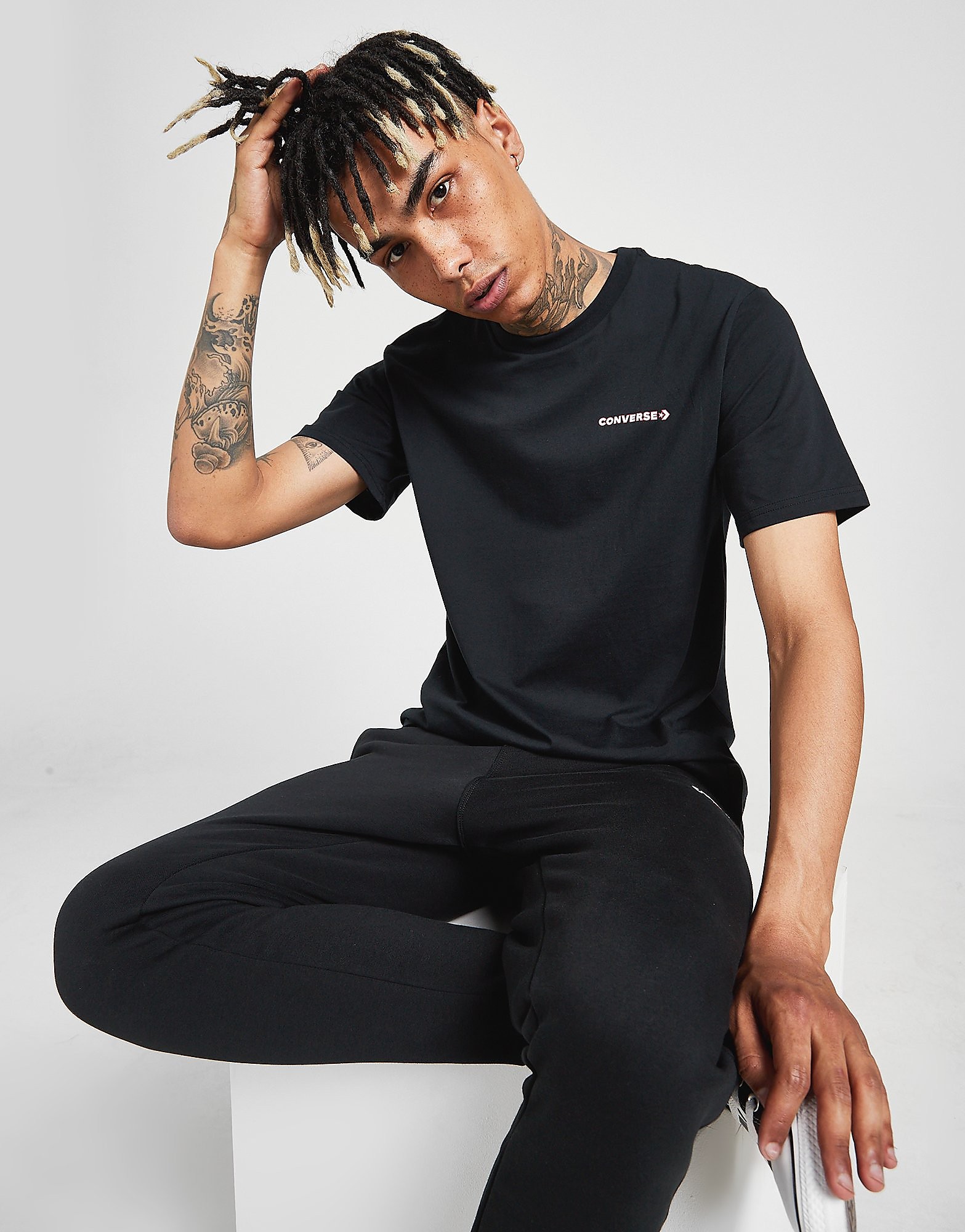 

Converse Core Logo T-Shirt - Only at JD - Black - Mens, Black