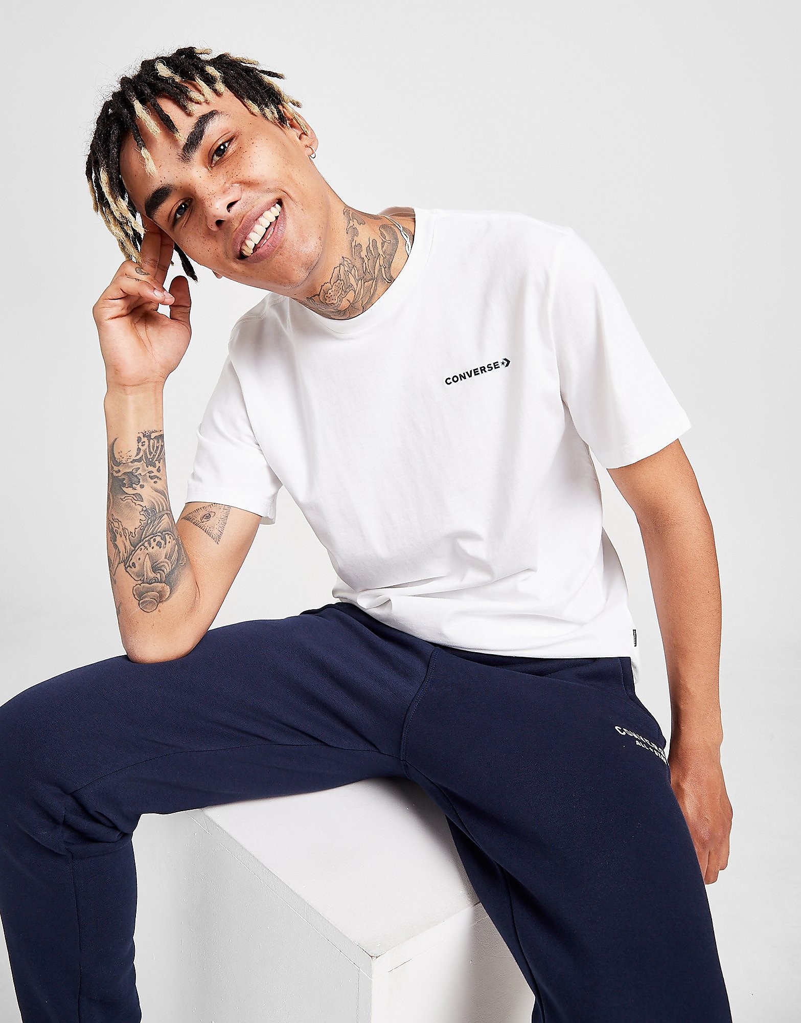 

Converse Core Logo T-Shirt - Only at JD - White - Mens, White