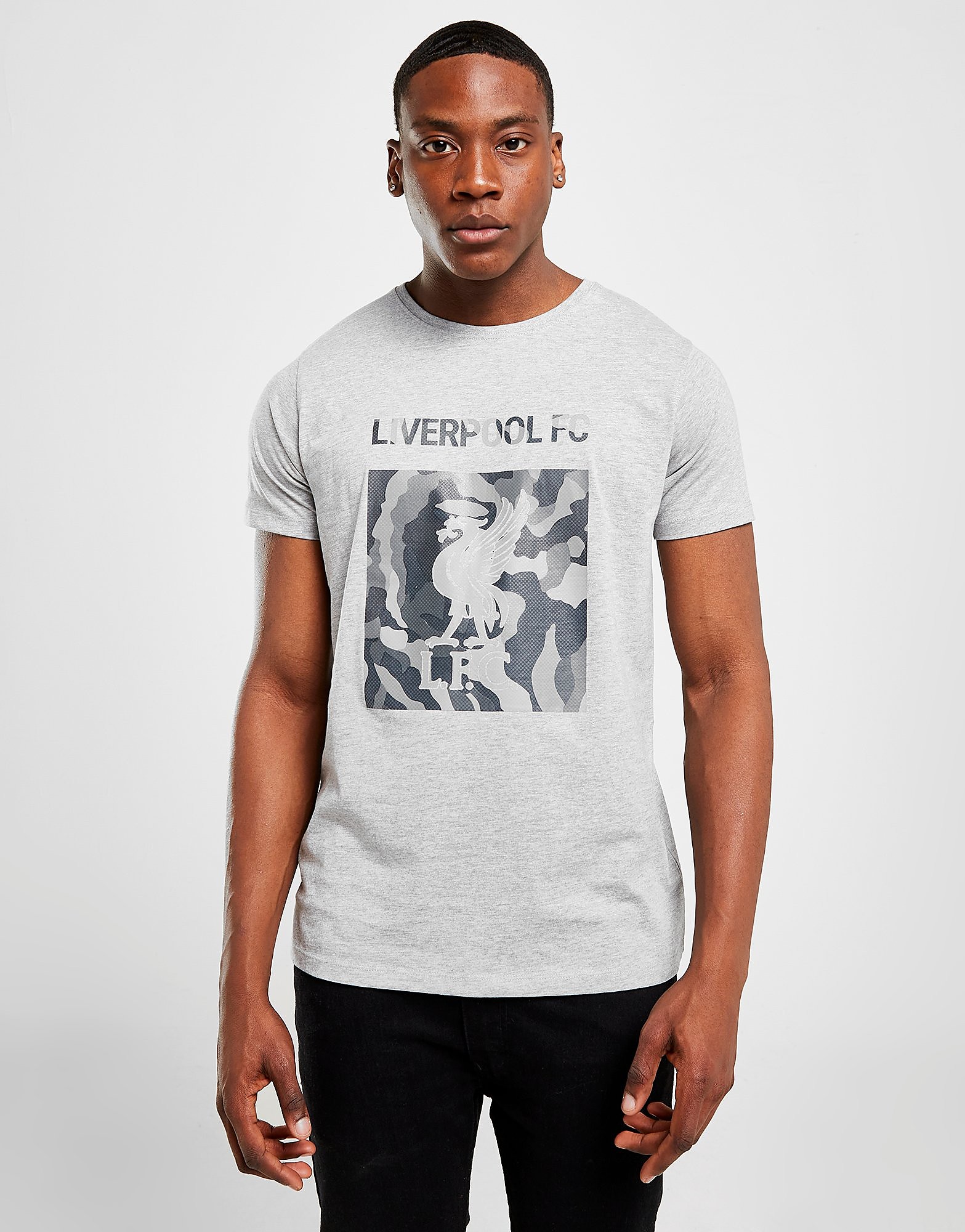 

Official Team Liverpool FC Crest T-Shirt - Grey - Mens, Grey