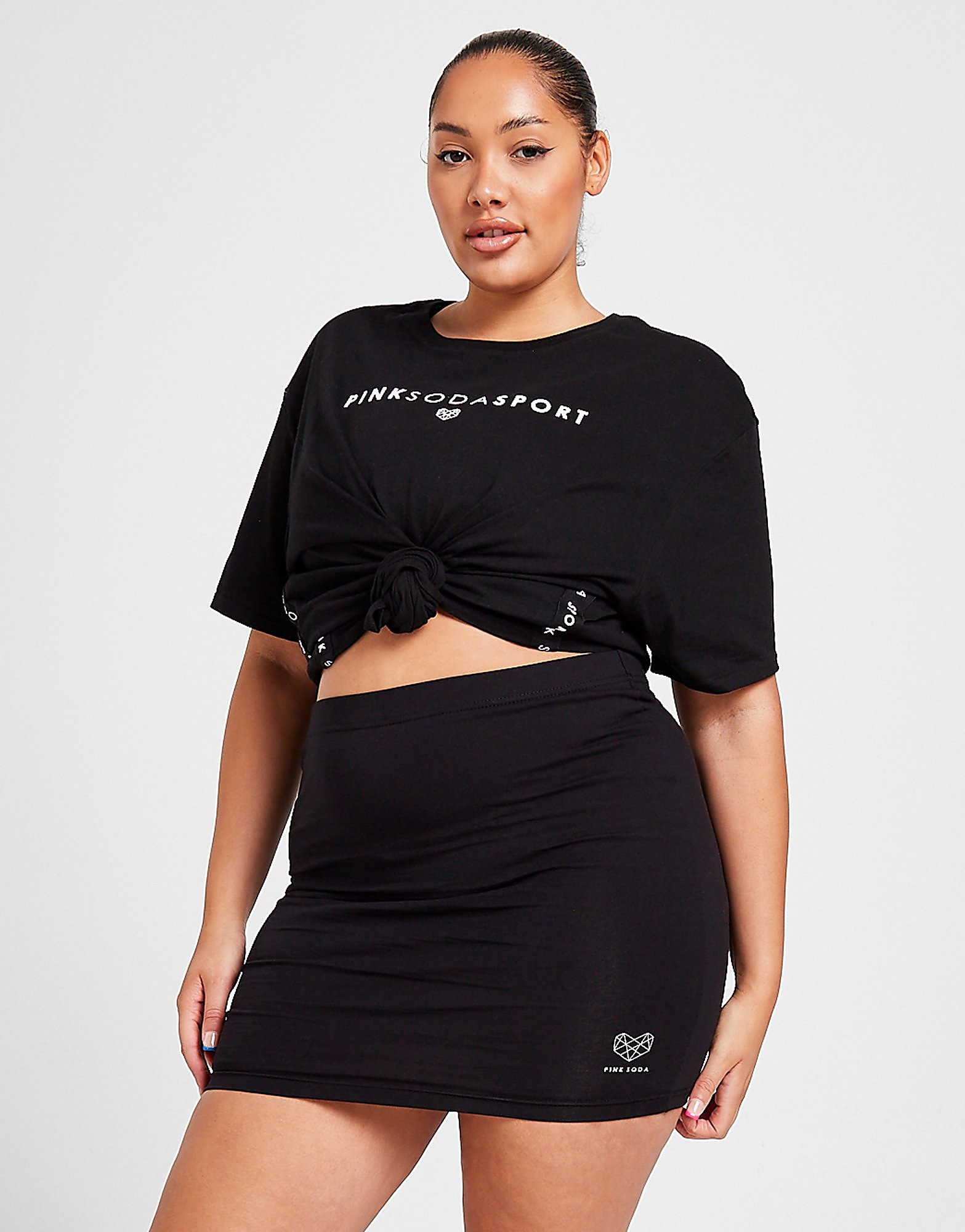

Pink Soda Sport Essential Bodycon Plus Size Skirt - Only at JD - Black - Womens, Black