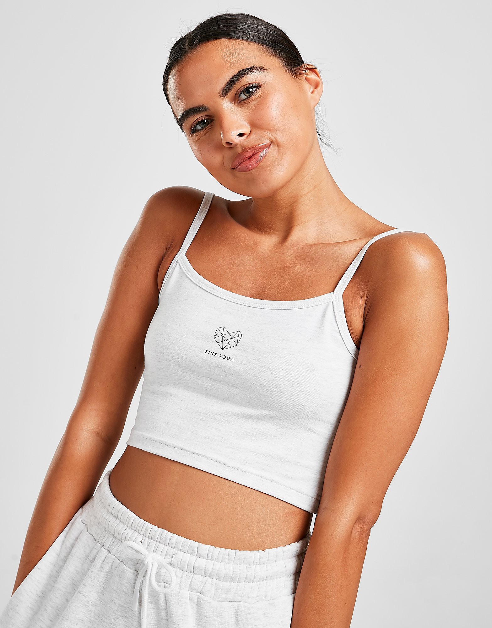 

Pink Soda Sport Essential Tank Top - Only at JD - Grey - Womens, Grey