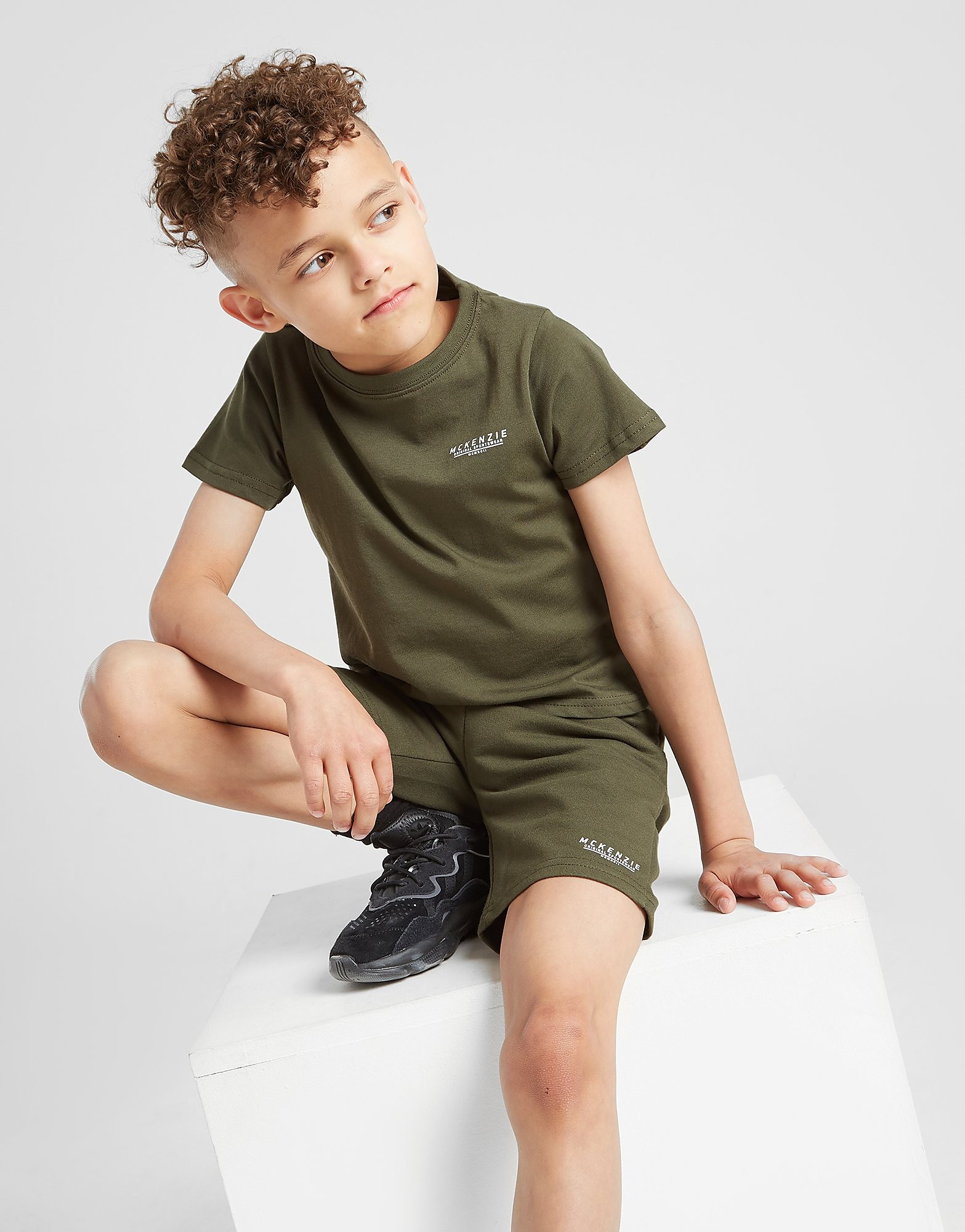 

McKenzie Mini Essential T-Shirt/Shorts Set Children - Green - Kids, Green
