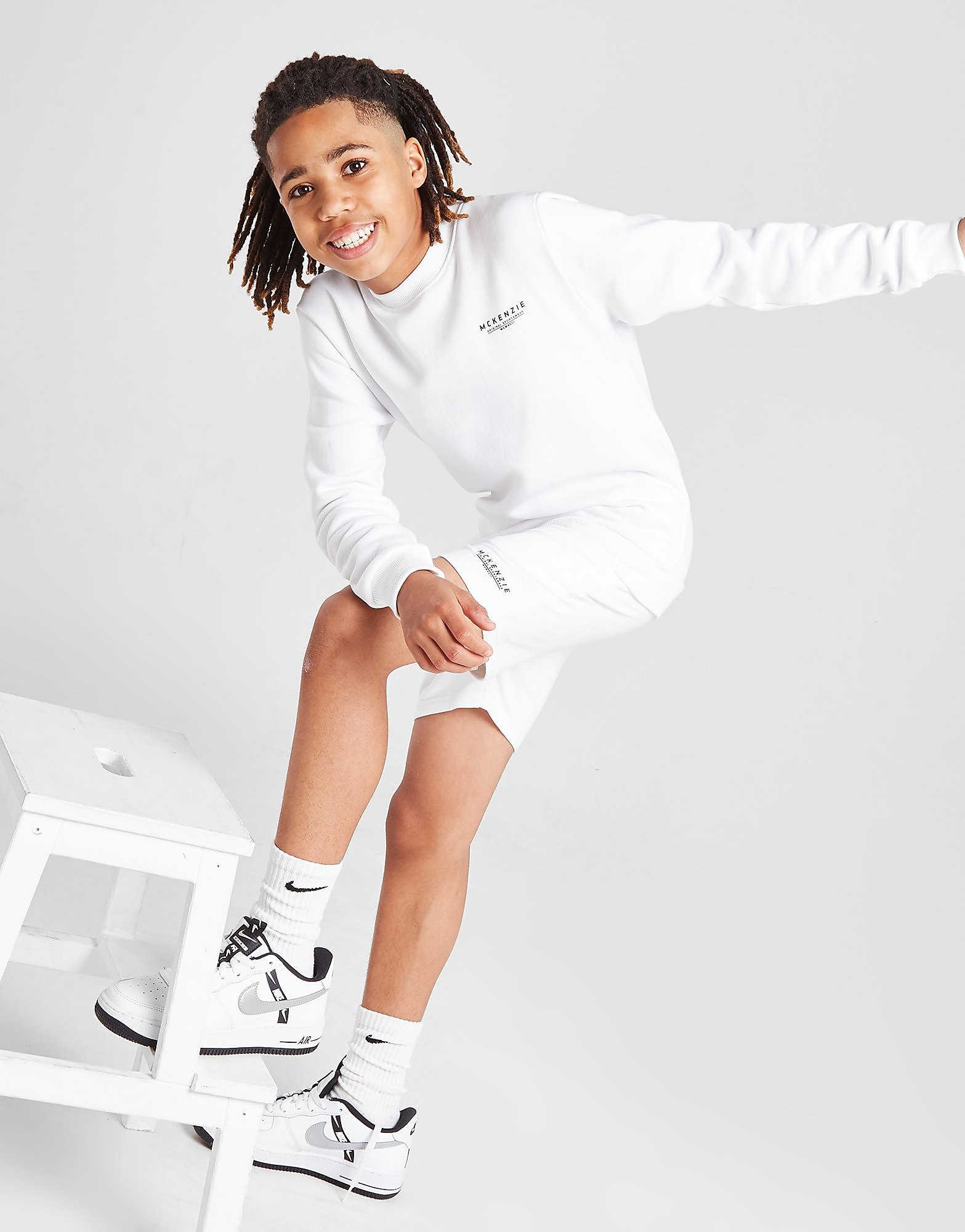 

McKenzie Essential Crew Sweatshirt Junior - White - Kids, White