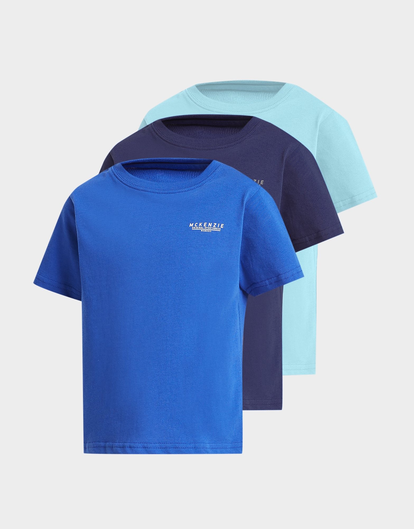 

McKenzie 3-Pack Mini Essential T-Shirts Children - Blue - Kids, Blue