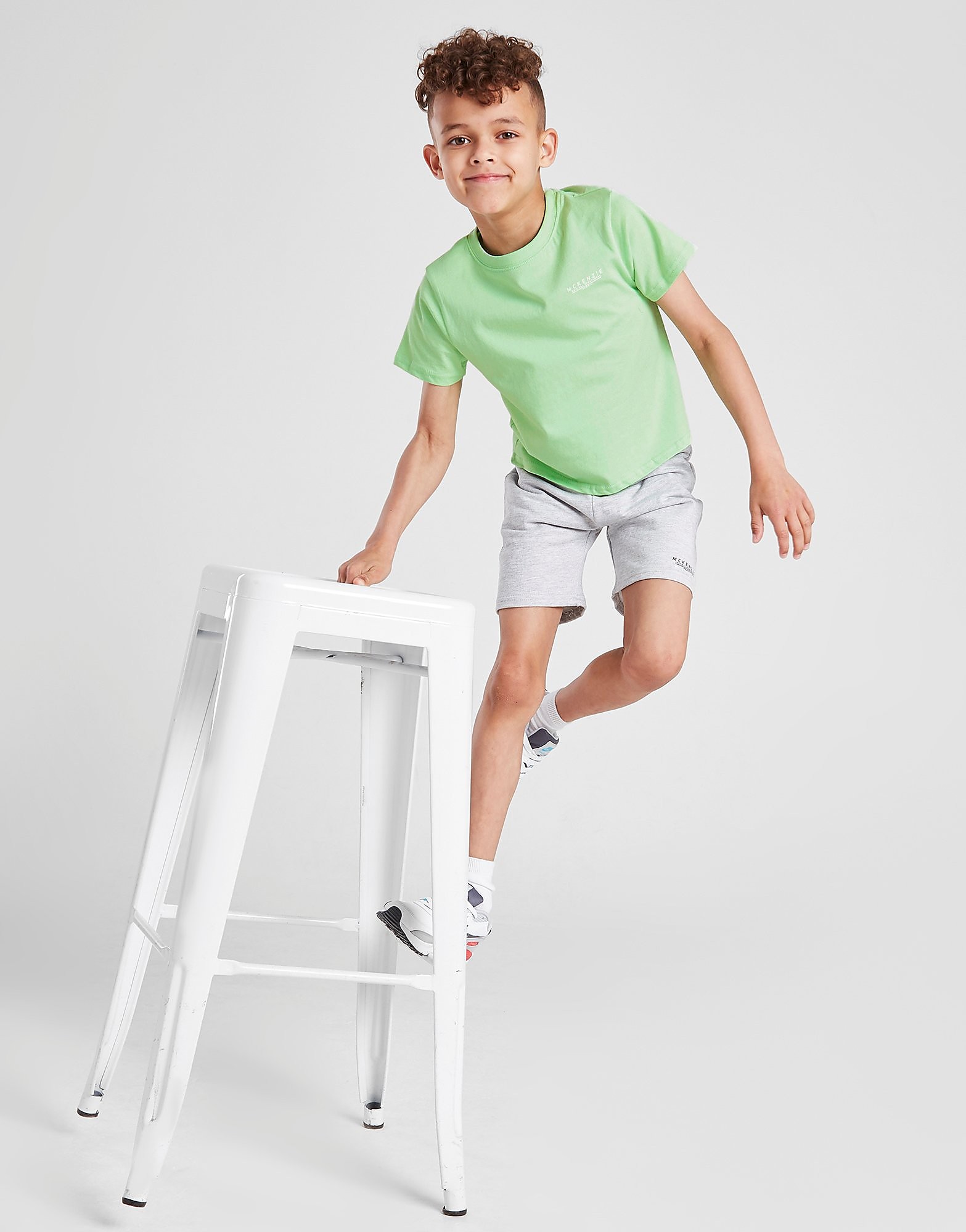 

McKenzie Mini Essential T-Shirt/Shorts Set Children - Green/Grey - Kids, Green/Grey