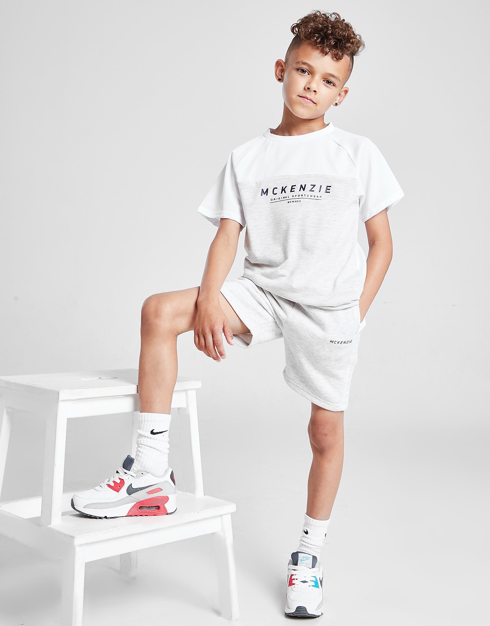 

McKenzie Mini Adley T-Shirt/Shorts Set Children - White - Kids, White