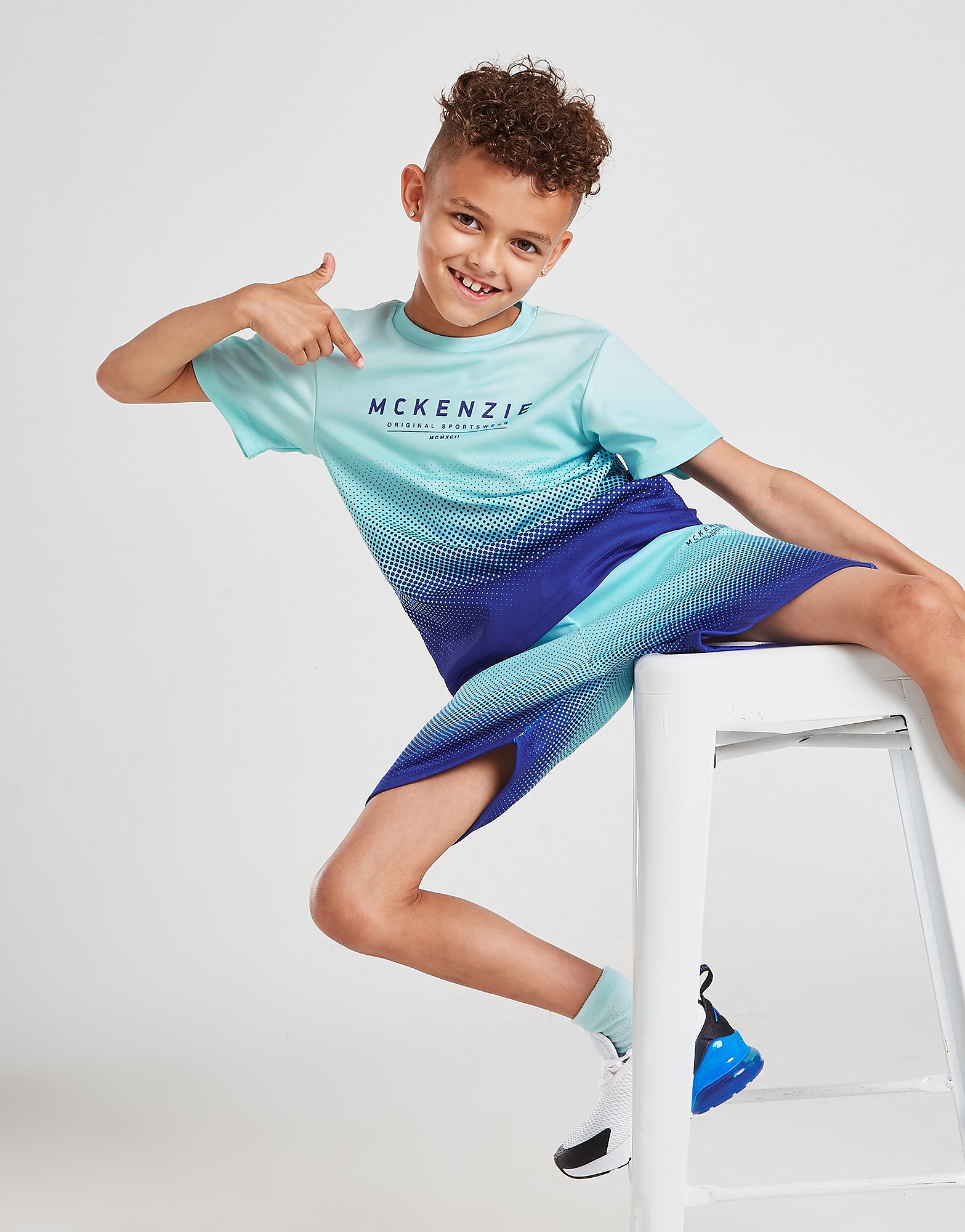 

McKenzie Mini Josi Faded T-Shirt/Shorts Set Children - Blue - Kids, Blue