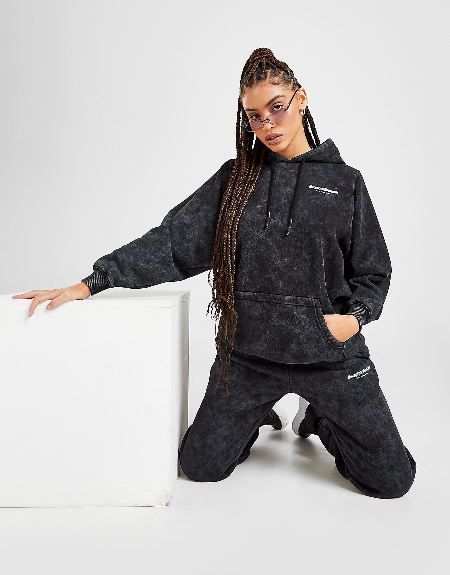 

Supply & Demand Washed High Waisted Joggers - Only at JD - Black - Womens, Black