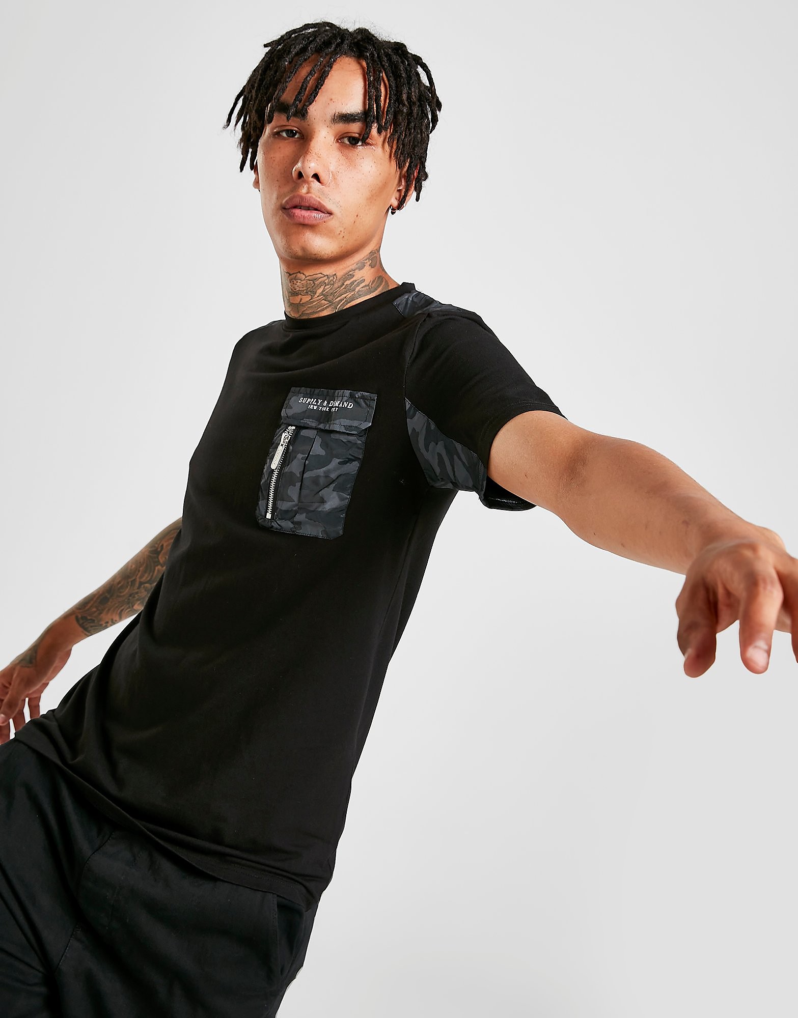 

Supply & Demand Compact T-Shirt - Only at JD - BLACK - Mens, BLACK