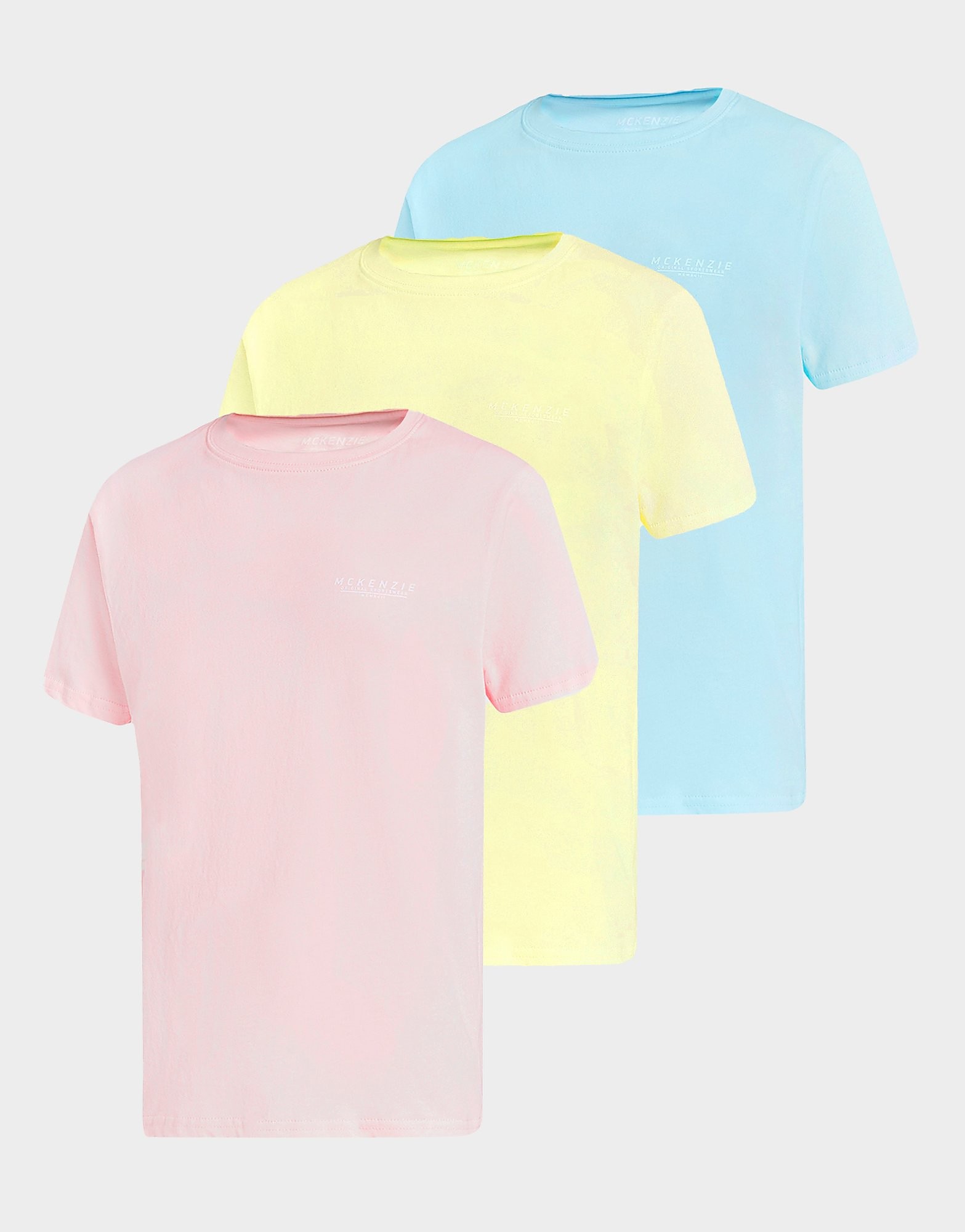 

McKenzie 3-Pack Essential T-Shirts Junior - Multi Coloured - Kids, Multi Coloured