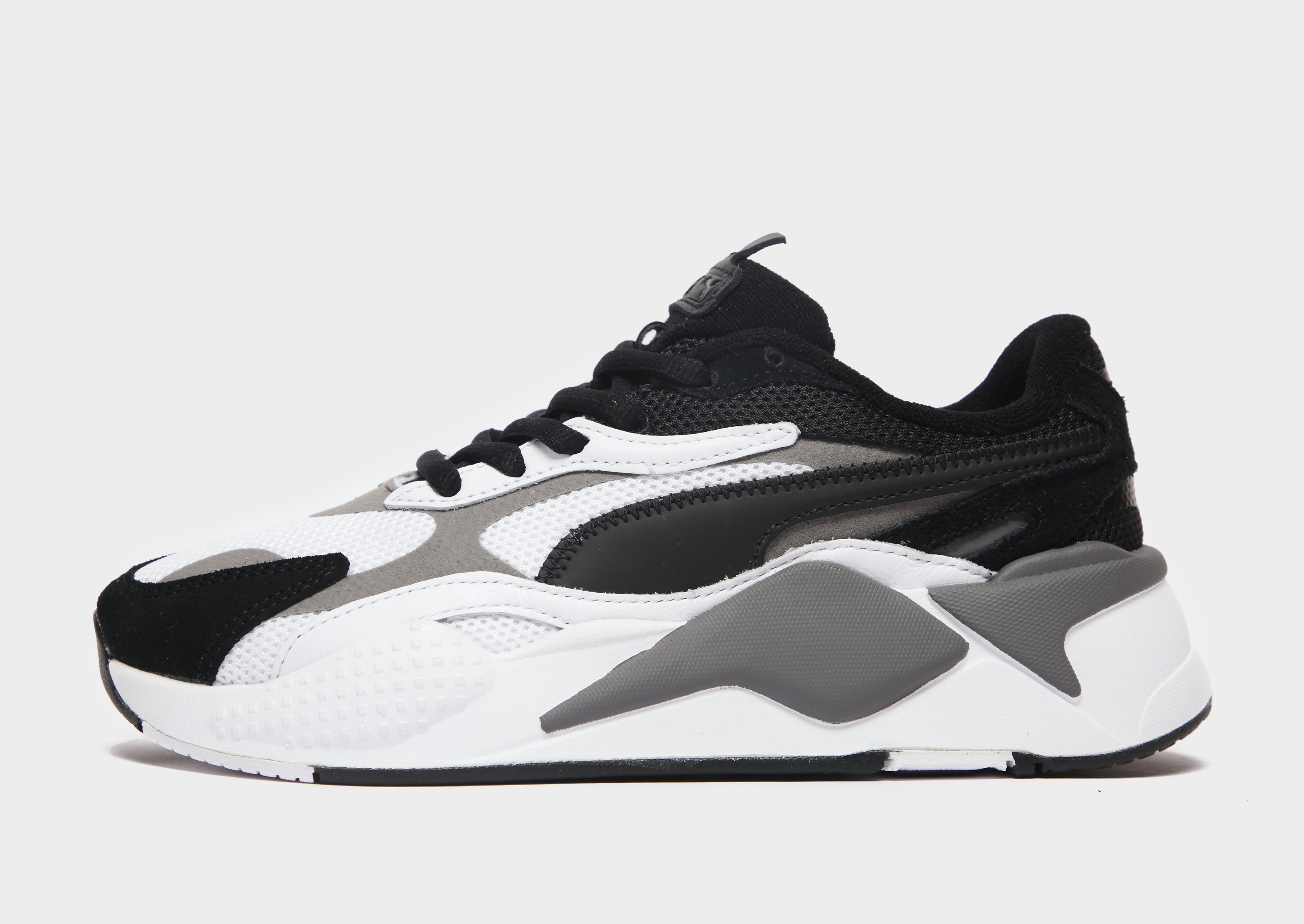 Puma RS-X3 Puzzle Junior - Only at JD - White/Black - Kids, White/Black