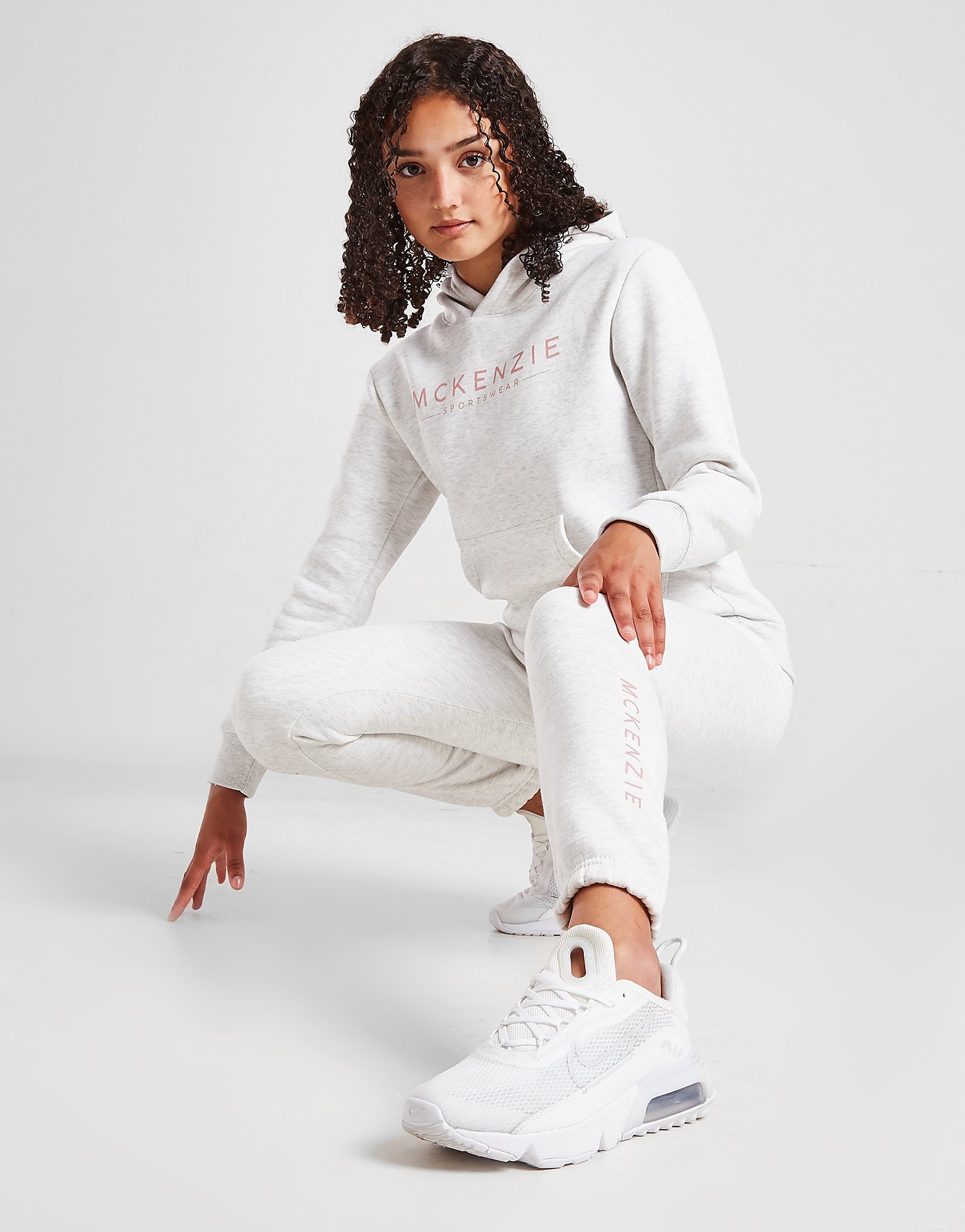 McKenzie Girls' Essential Hooded Tracksuit Junior - Grey - Kids, Grey