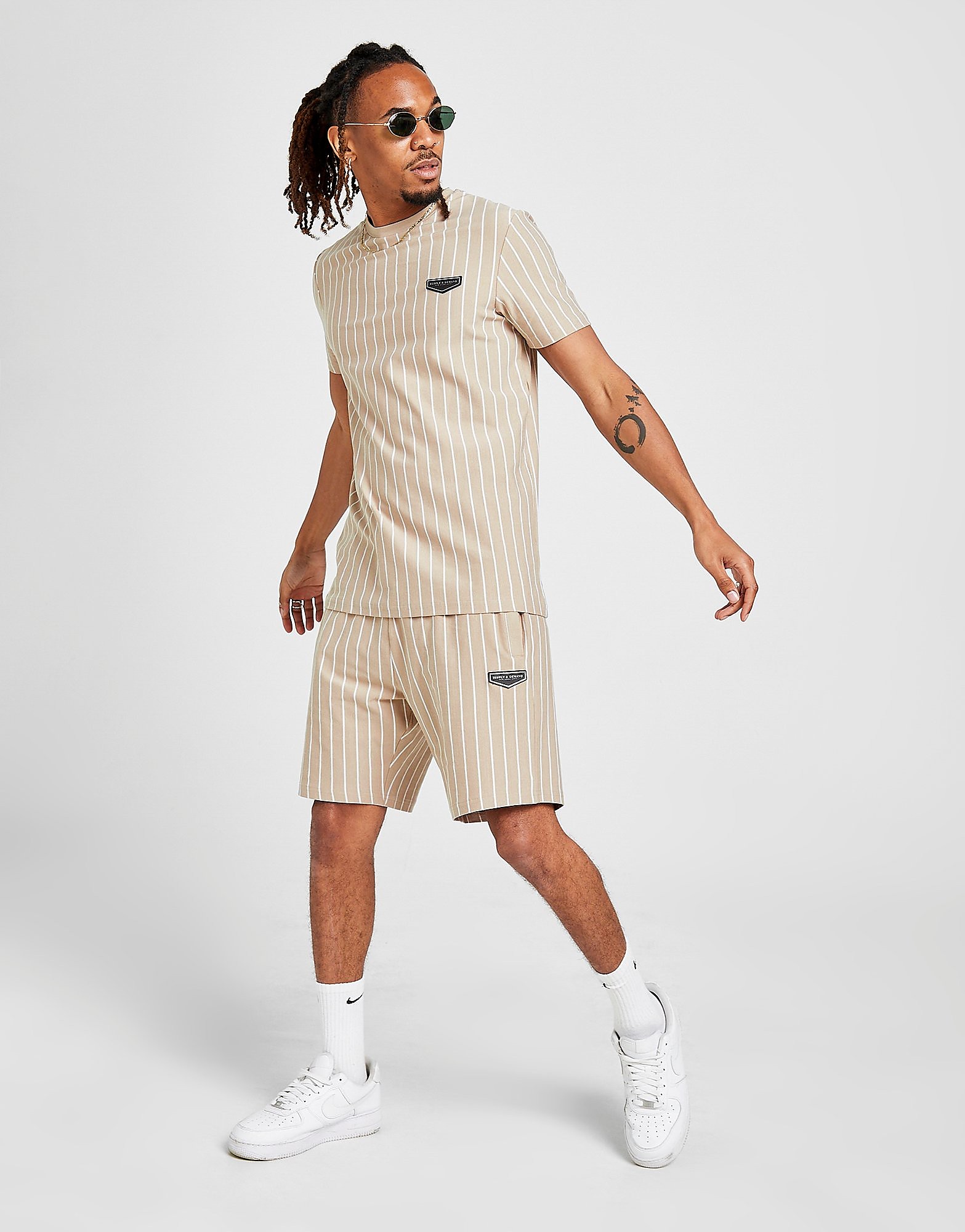 

Supply & Demand Core Pinstripe Shorts - Brown - Mens, Brown