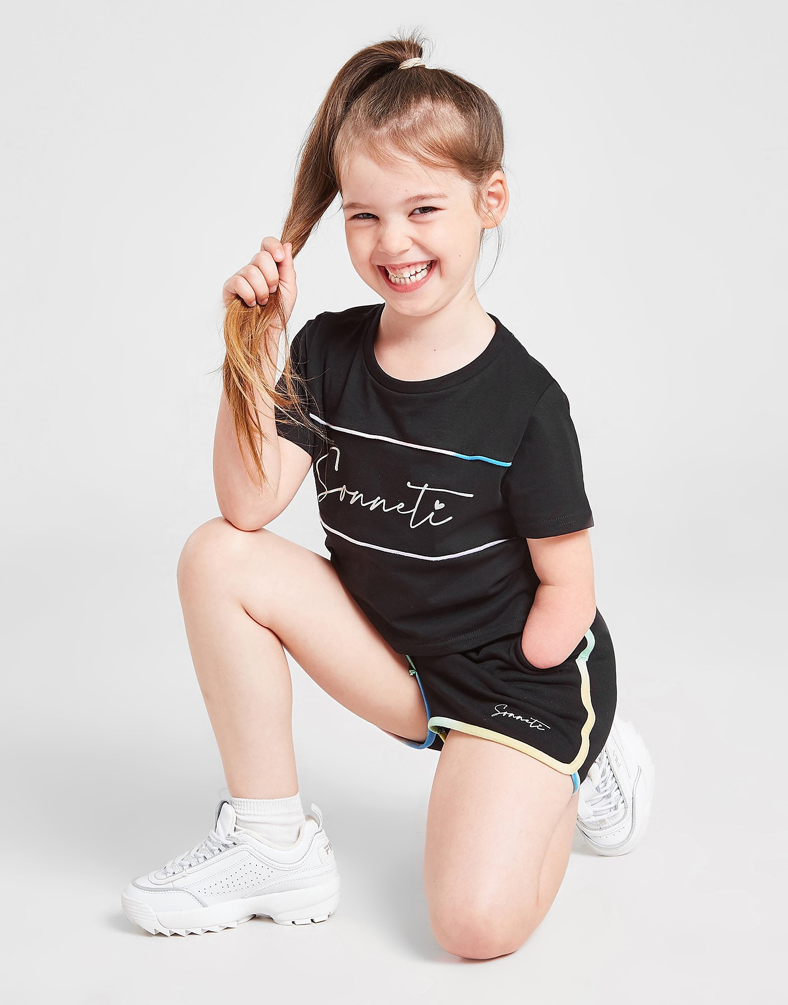 

Sonneti Girls' Mini Eden Runner Shorts Children - Black - Kids, Black