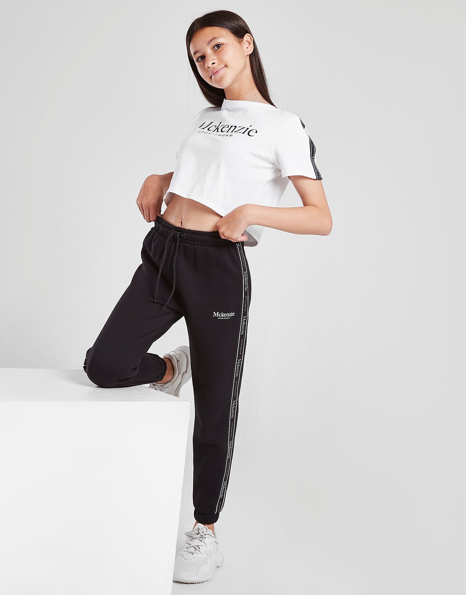 

McKenzie Girls' Maya Tape Joggers Junior - Black - Kids, Black