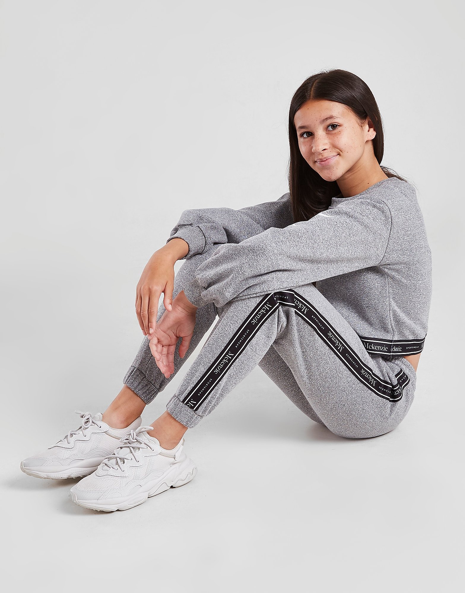 

McKenzie Girls' Maya Tape Joggers Junior - Grey - Kids, Grey