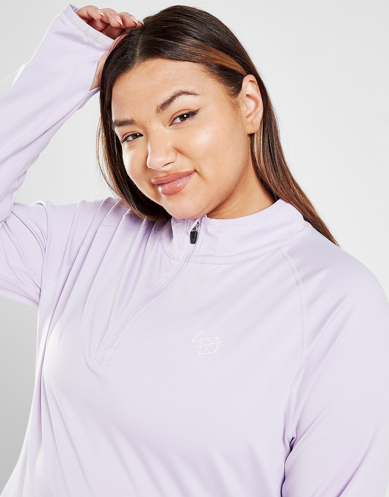 

Pink Soda Sport Vista 1/4 Zip Plus Size Track Top - Purple - Womens, Purple
