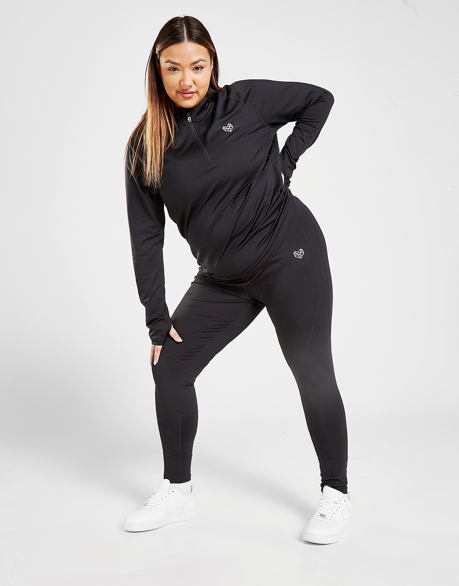 

Pink Soda Sport Rezi Plus Size Tights - Black - Womens, Black