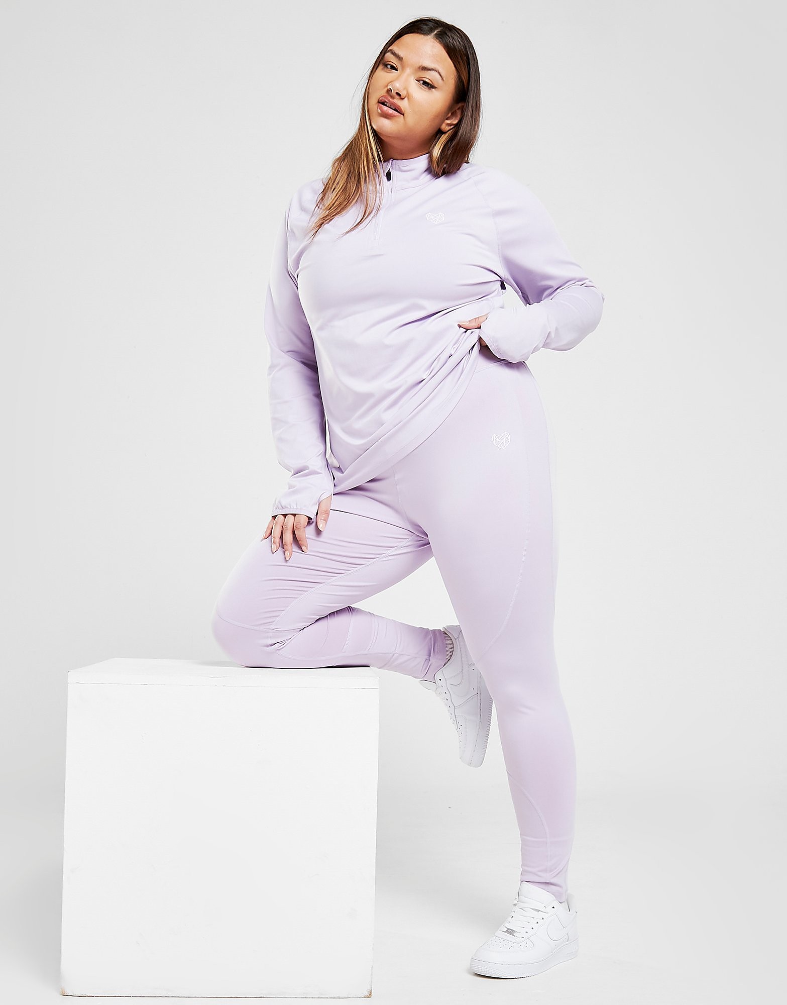 

Pink Soda Sport Rezi Plus Size Tights - Purple - Womens, Purple