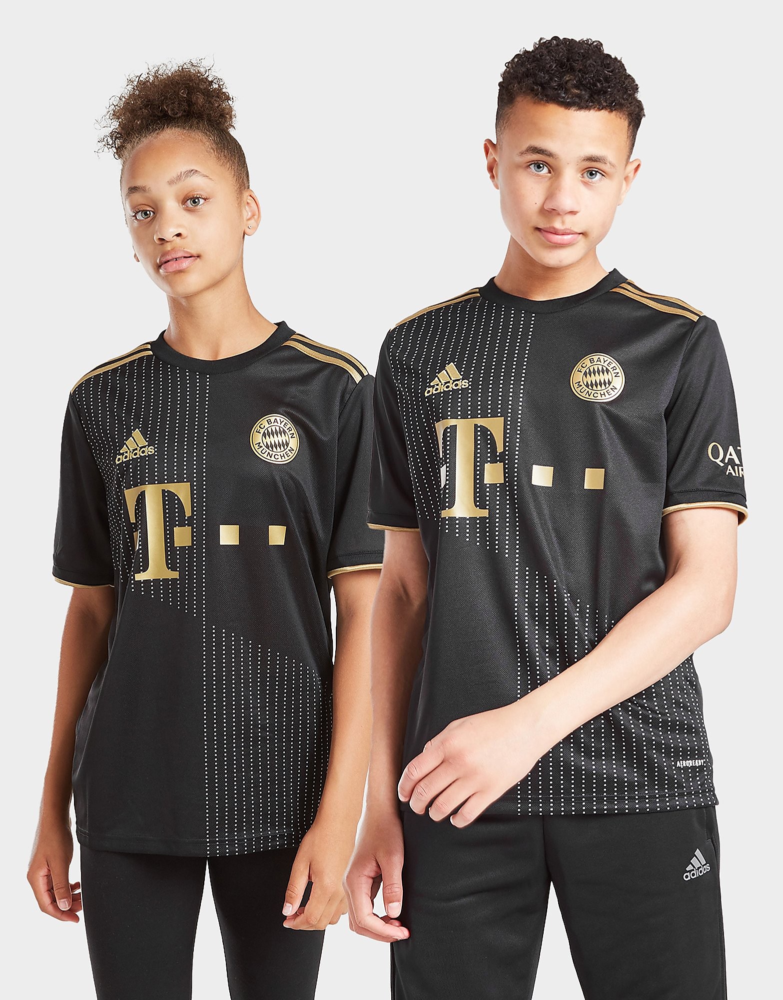 

adidas FC Bayern Munich 2021/22 Away Shirt Junior - Black - Kids, Black