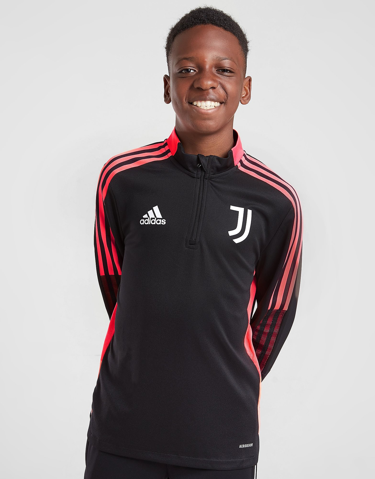 

adidas Juventus Training Top Junior - Black / Turbo - Kids, Black / Turbo