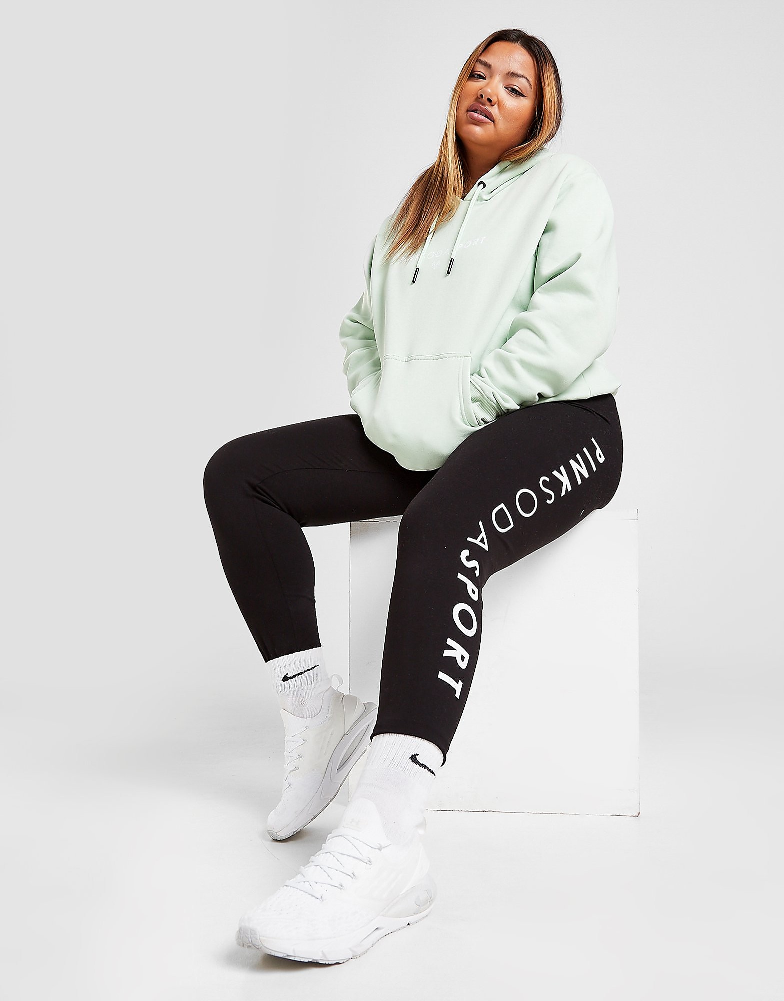 

Pink Soda Sport Winnie Plus Size Leggings - Only at JD - Black - Womens, Black