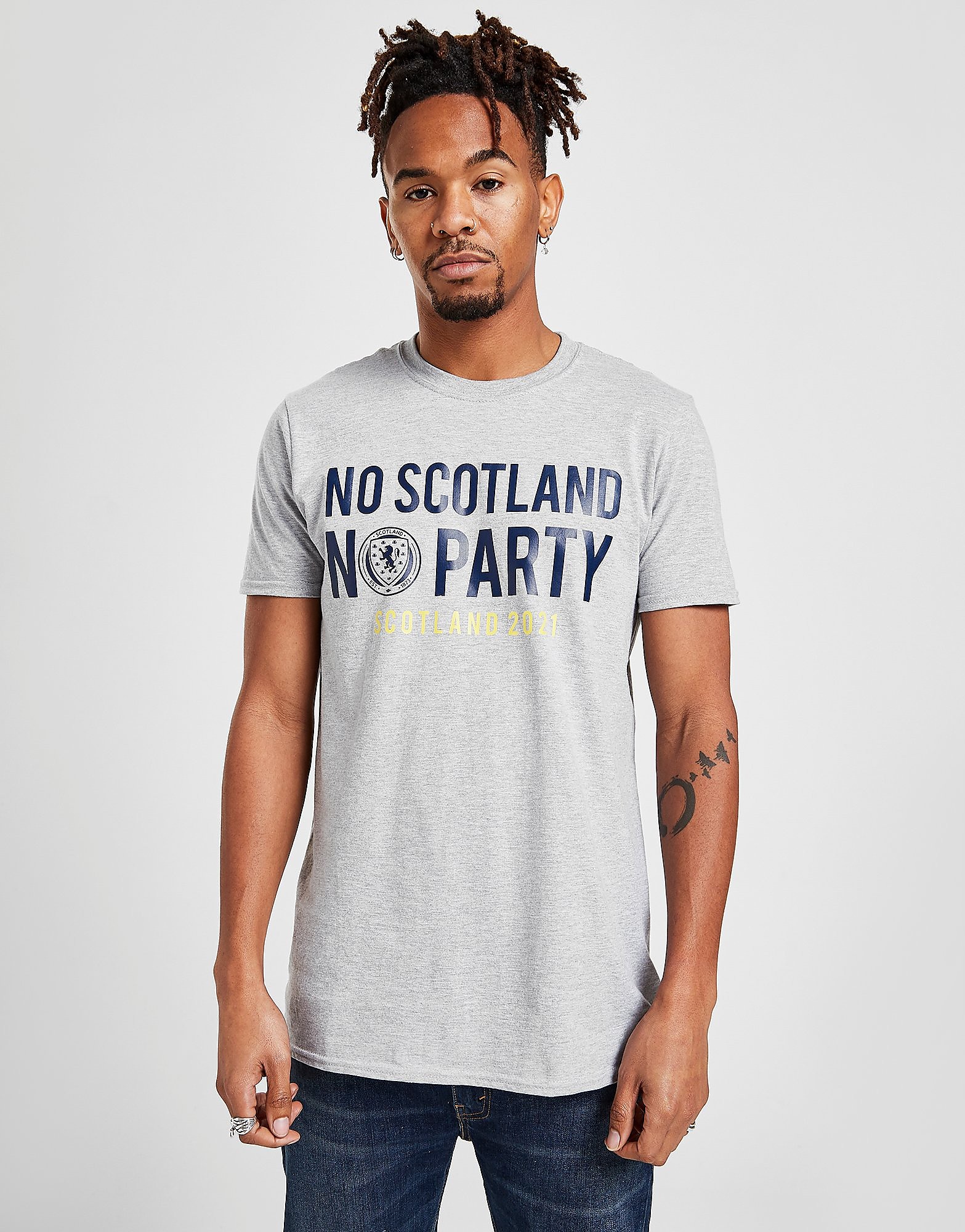 

Official Team Scotland No Party T-Shirt - Grey - Mens, Grey