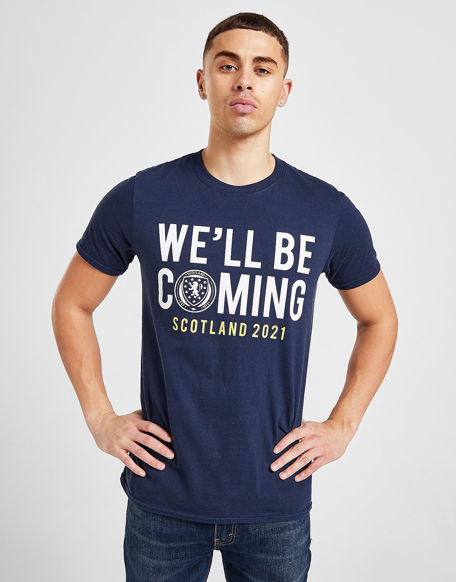 

Official Team Scotland We'll Be Coming T-Shirt - Navy - Mens, Navy