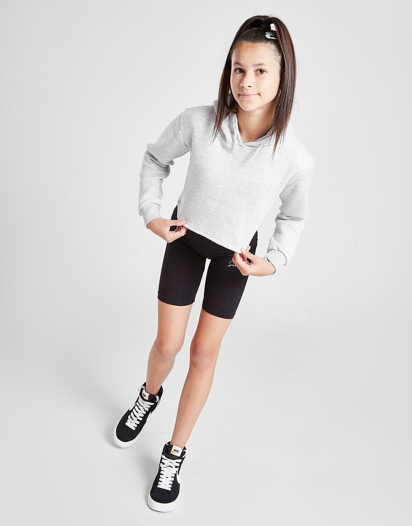 

Sonneti Girls' Essential Overhead Crop Hoodie Junior - Grey - Kids, Grey