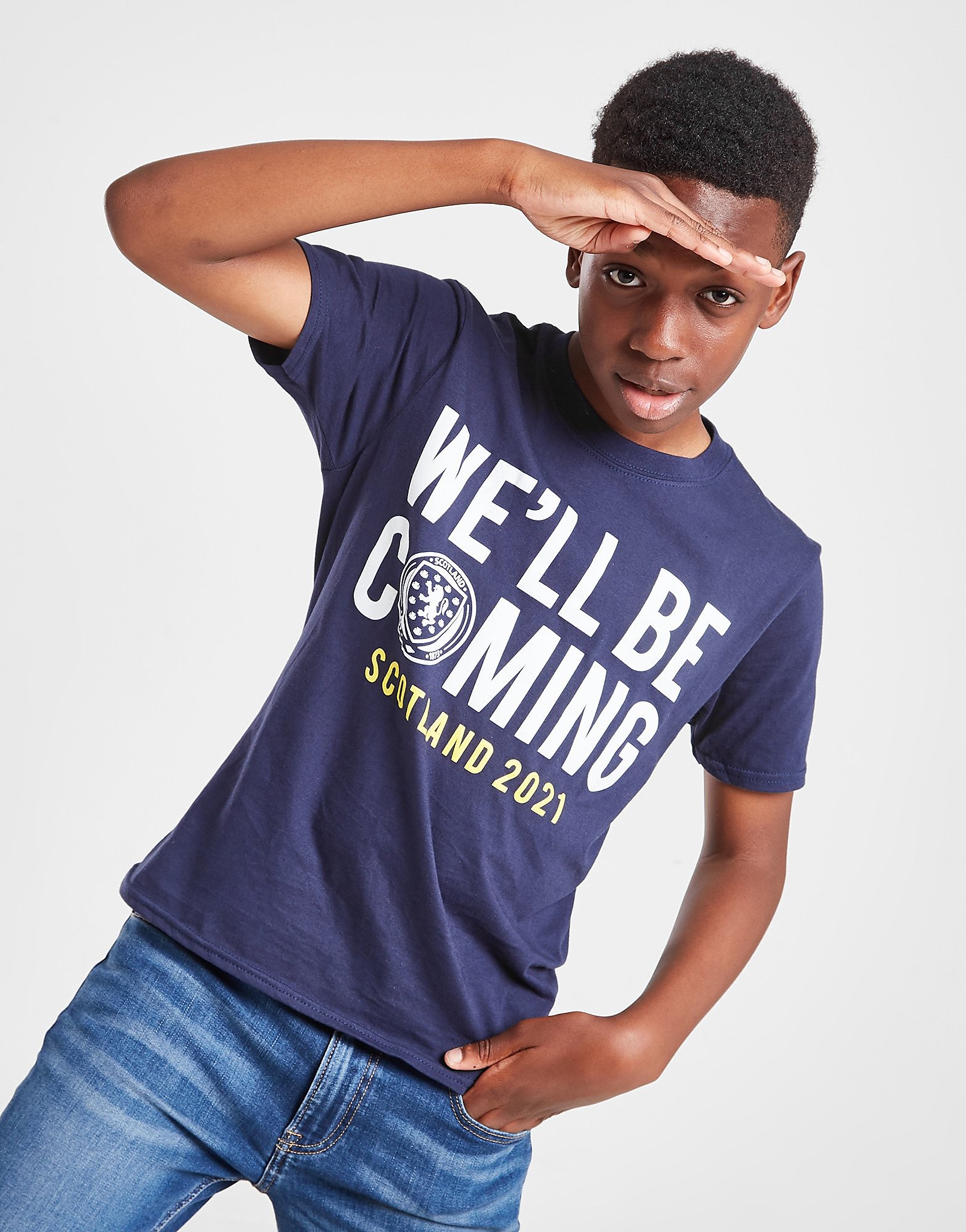 

Official Team Scotland We'll Be Coming T-Shirt Junior - Blue - Kids, Blue