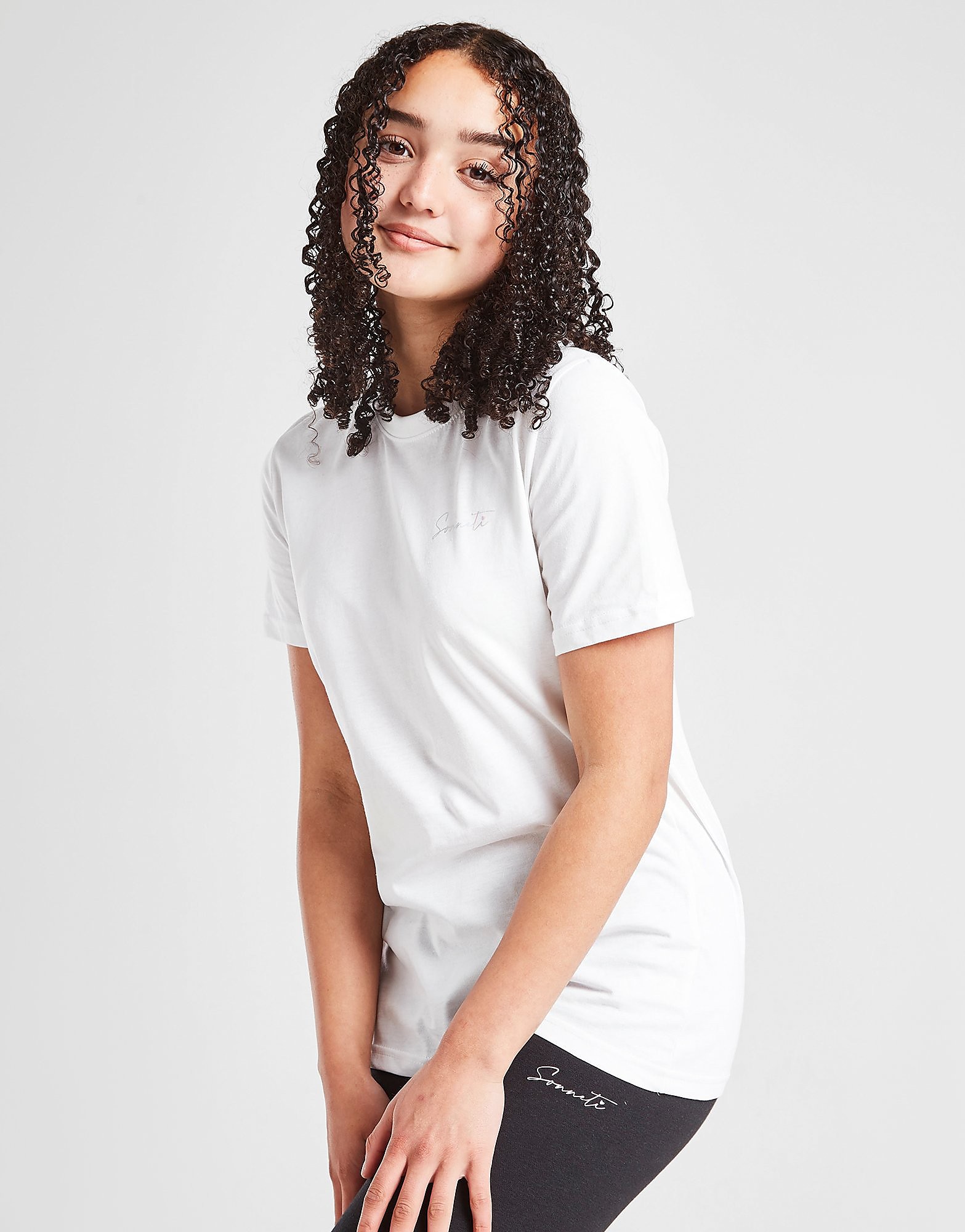 

Sonneti Girls' Essential Boyfriend T-Shirt Junior - White - Kids, White