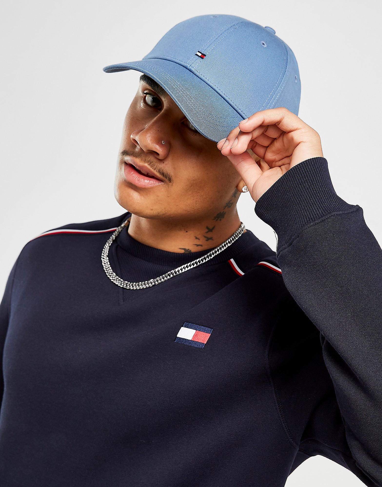 Tommy Hilfiger Classic Flag Cap - Blue - Womens, Blue
