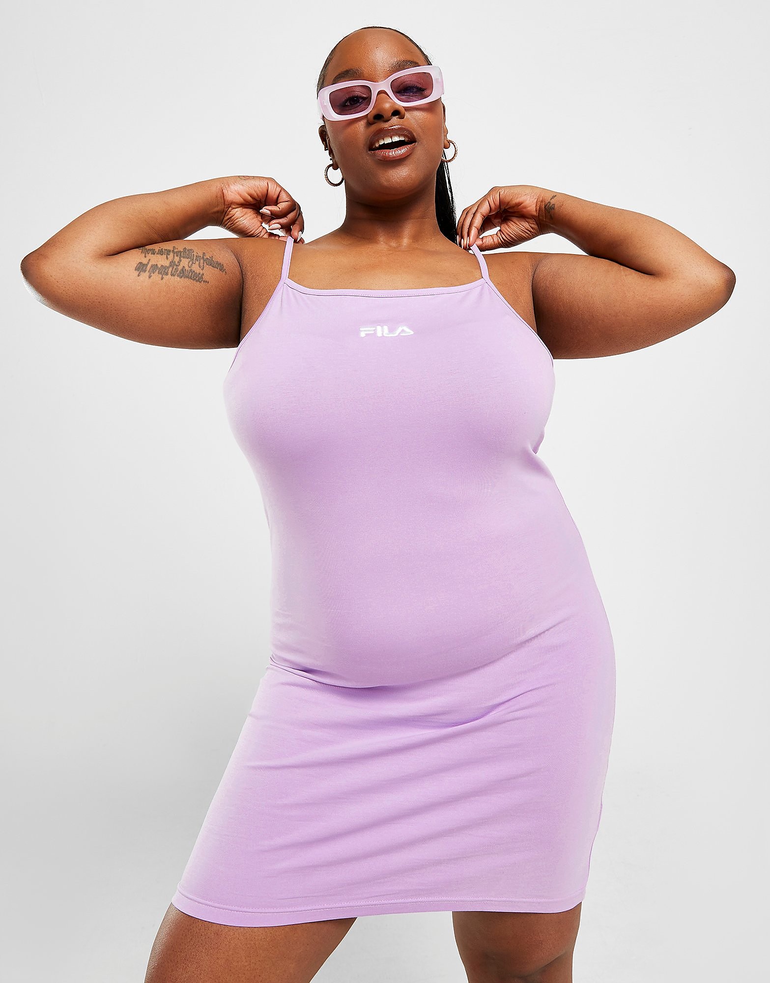 

Fila Slim Strap Plus Size Dress - Only at JD - Purple - Womens, Purple