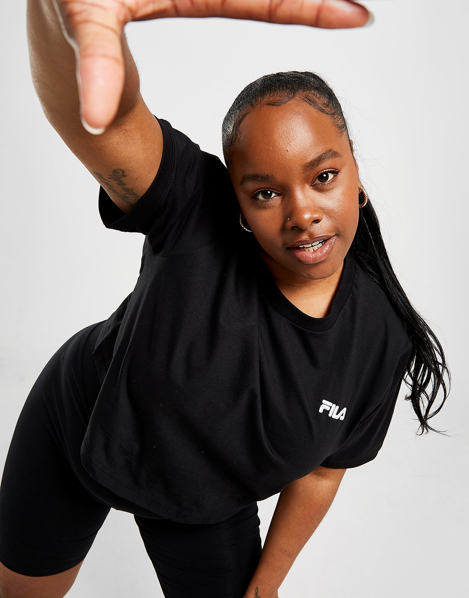 

Fila Core Crop Plus Size T-Shirt - Only at JD - Black, Black