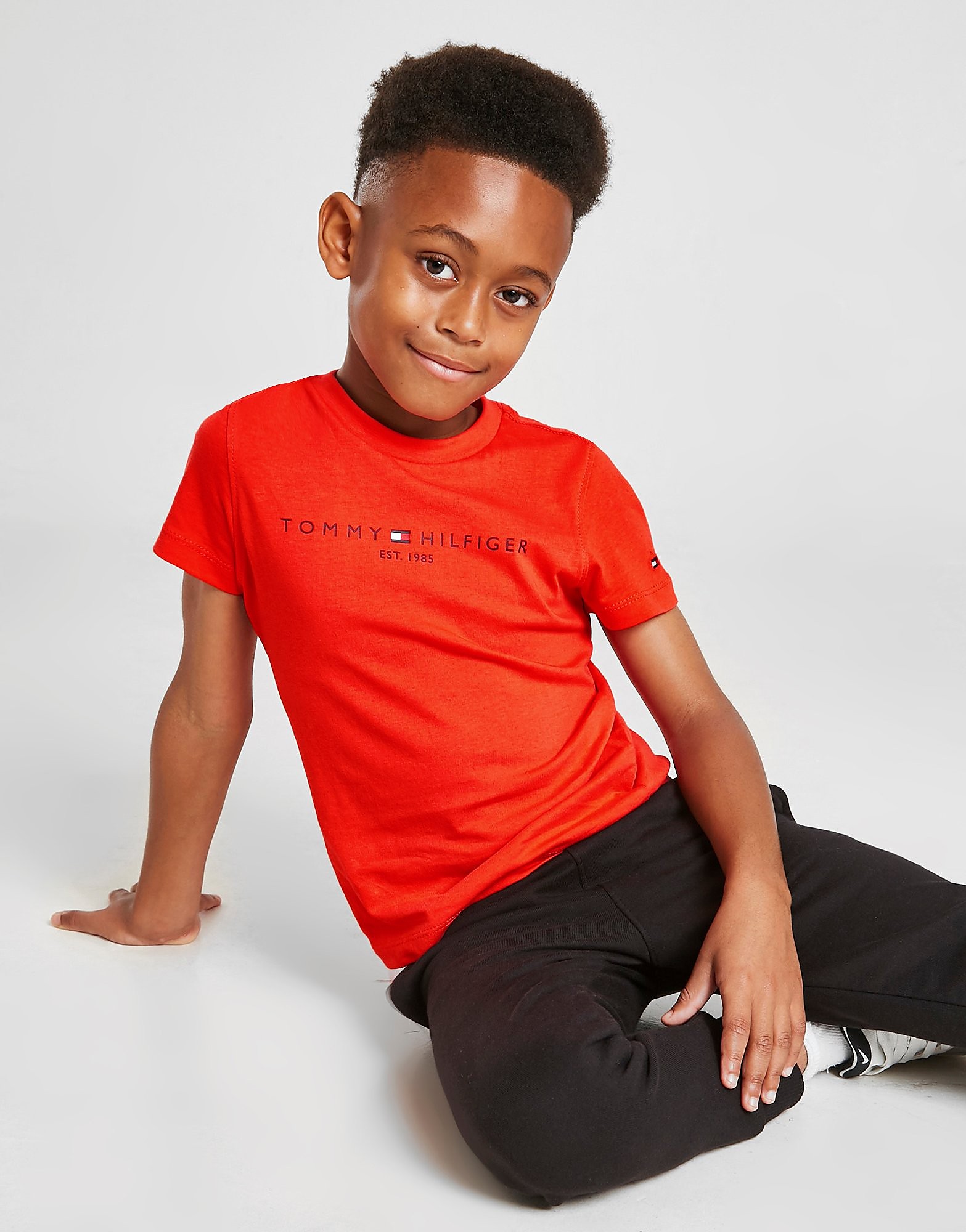 

Tommy Hilfiger Essential Logo T-Shirt Children - Red - Kids, Red