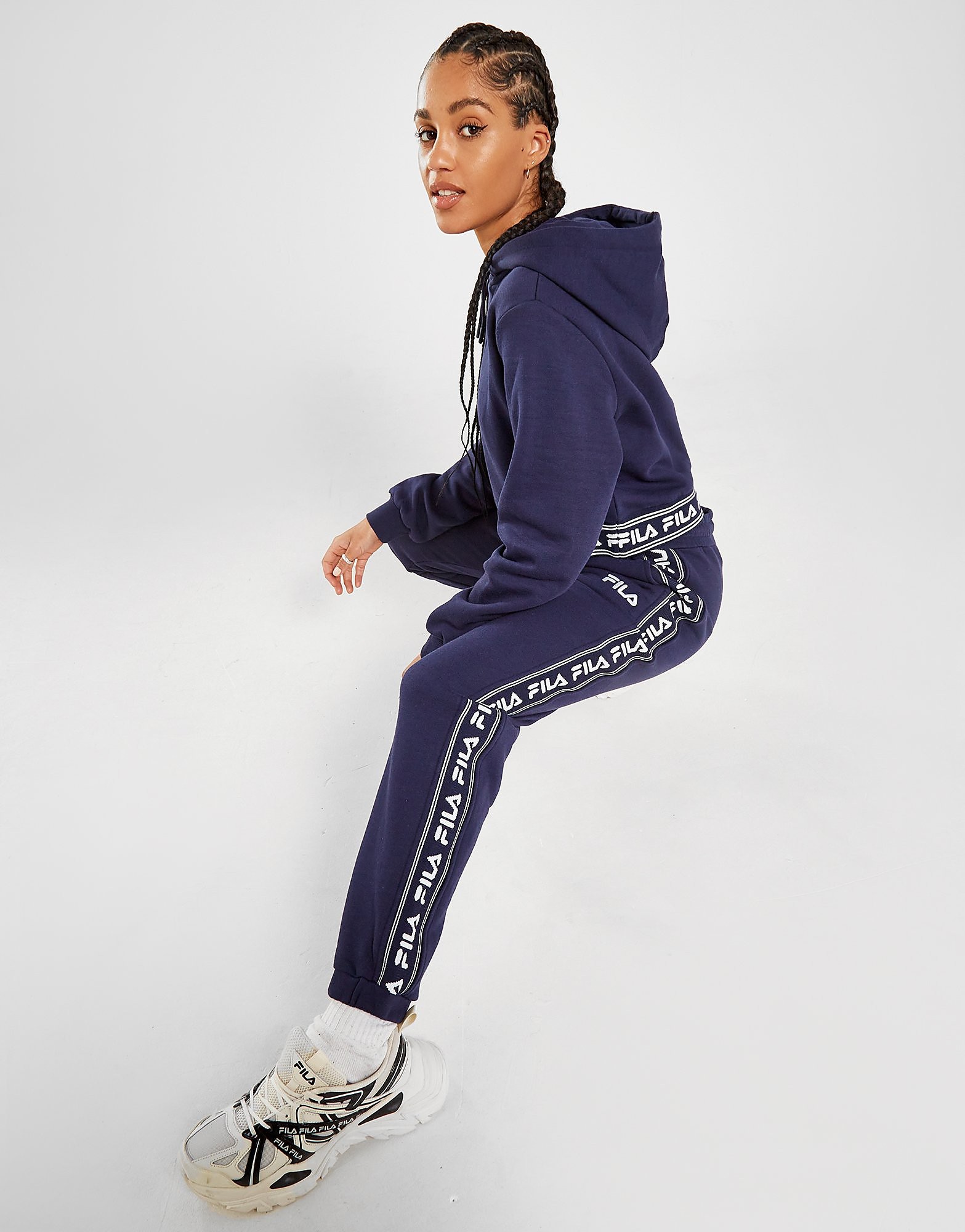 

Fila Jaquard Fleece Joggers - Only at JD - Navy - Womens, Navy