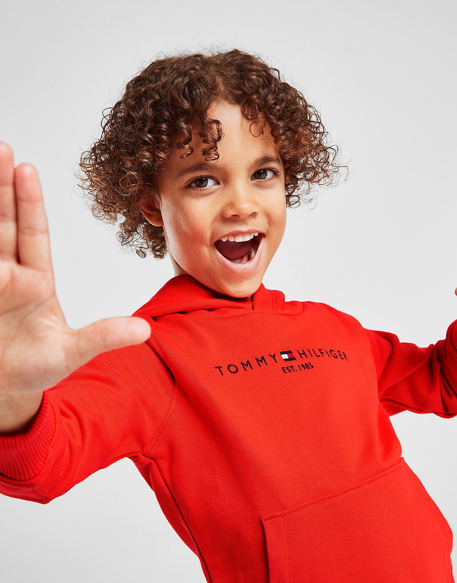 Tommy Hilfiger Essential Hoodie Children - Orange - Kids, Orange