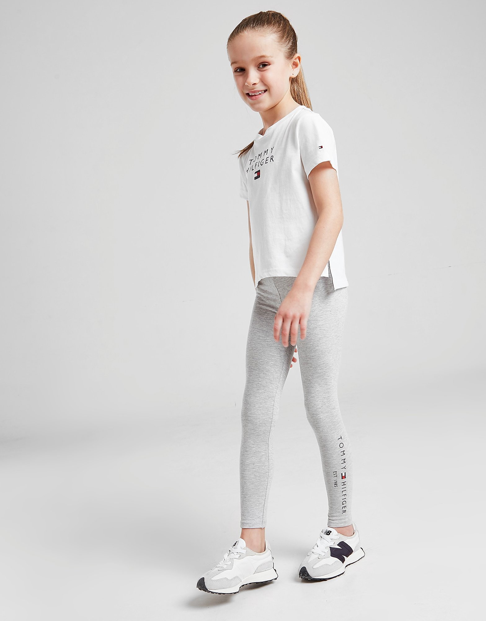 

Tommy Hilfiger Girls' Essential Leggings Children - Grey - Kids, Grey