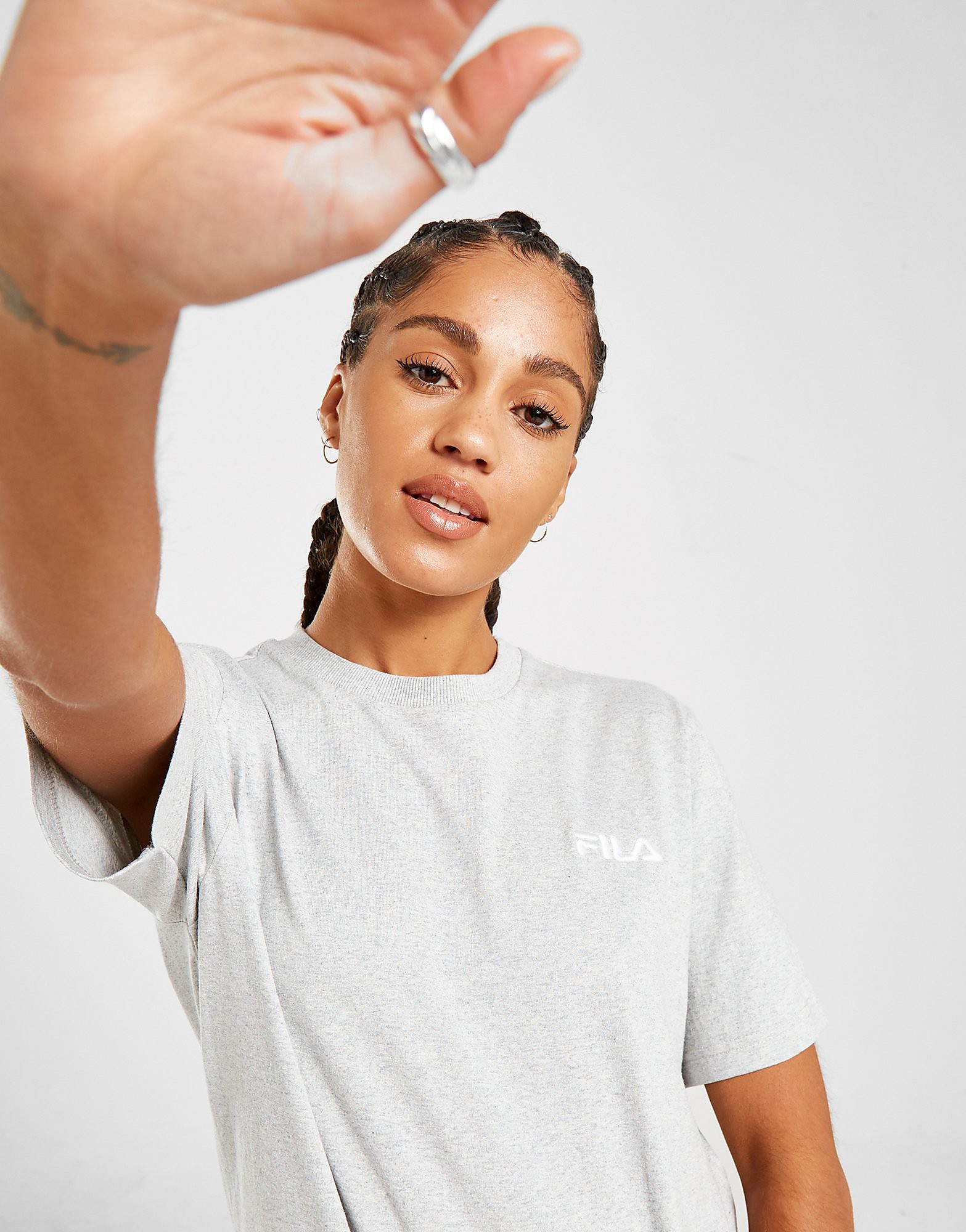 

Fila Core Boyfriend T-Shirt - Only at JD - Grey - Womens, Grey