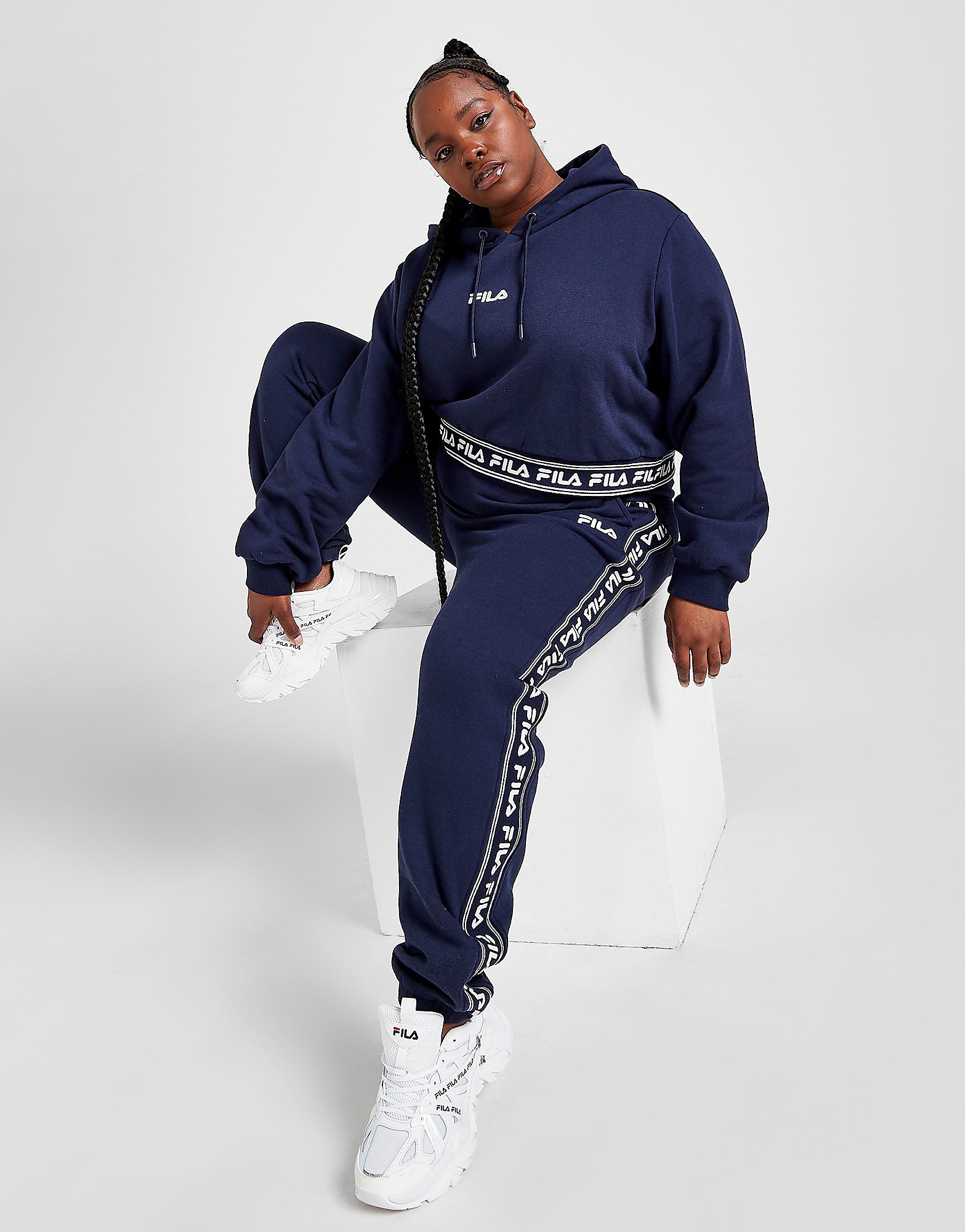 

Fila Jacquard Plus Size Fleece Joggers - Only at JD - Navy - Womens, Navy