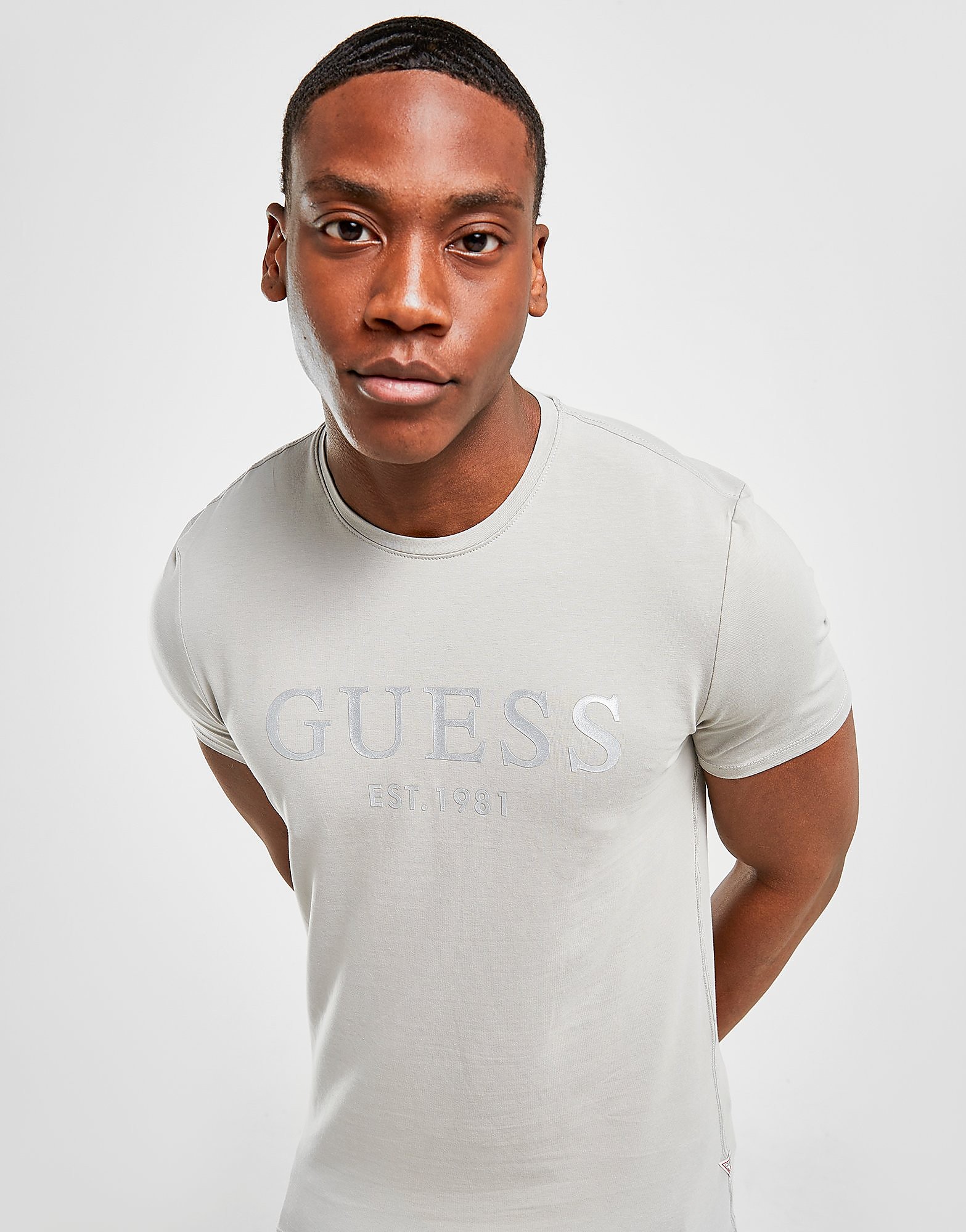 

GUESS Linear Logo T-Shirt - Only at JD - Grey - Mens, Grey