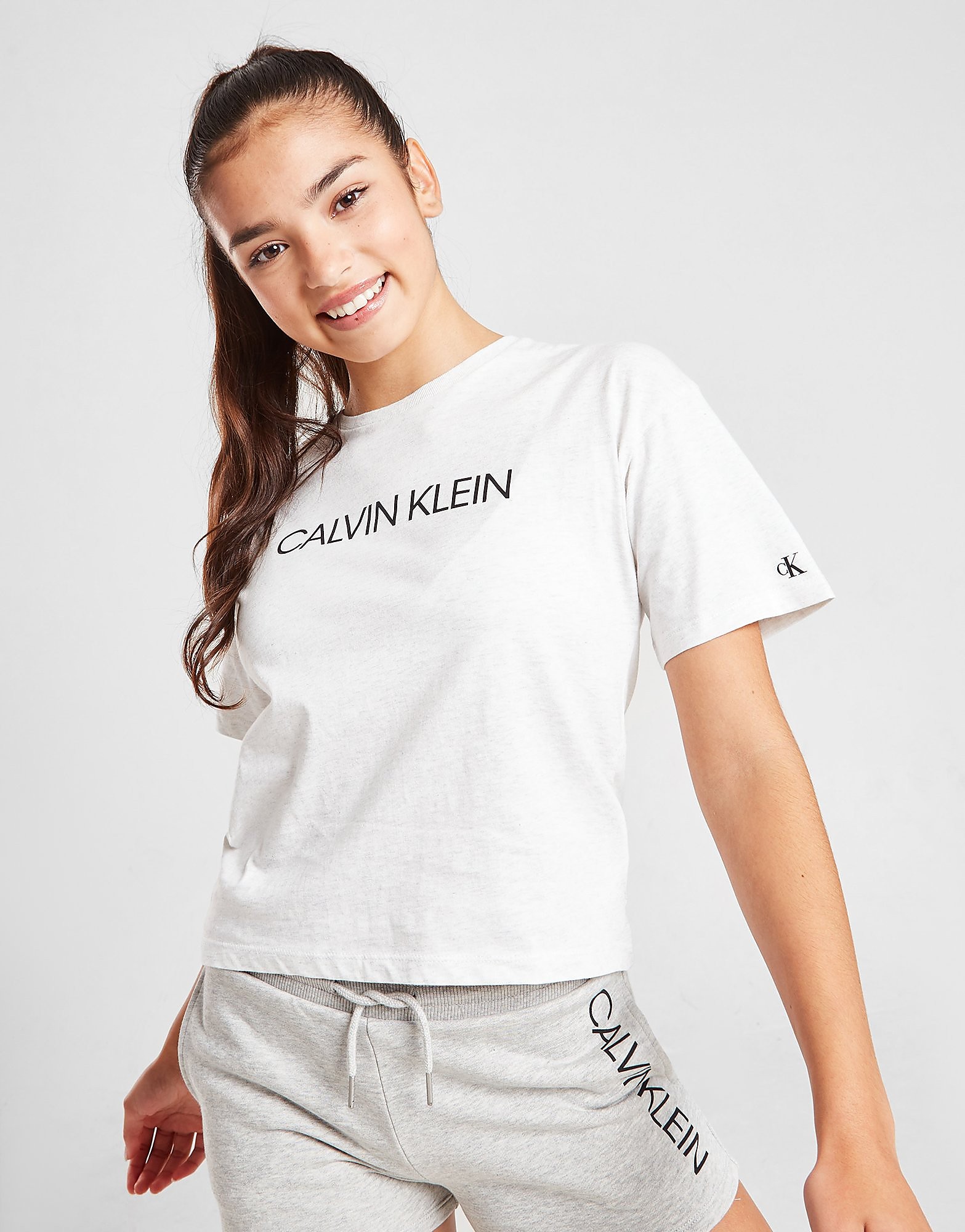 Calvin Klein Institutional Box T-Shirt - Grey - Kids, Grey