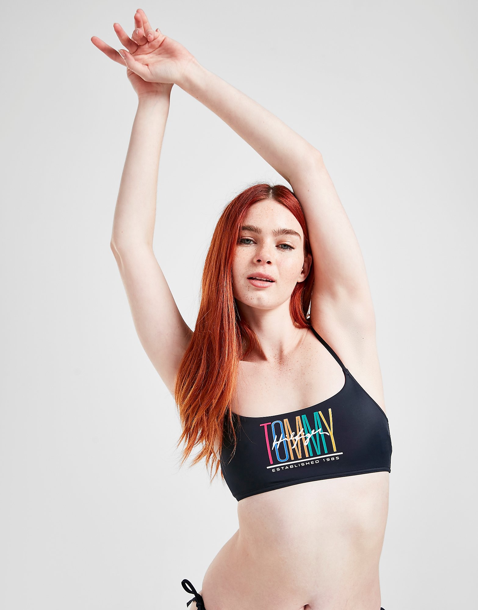 

Tommy Hilfiger Multi Logo Bikini Top - Navy - Womens, Navy