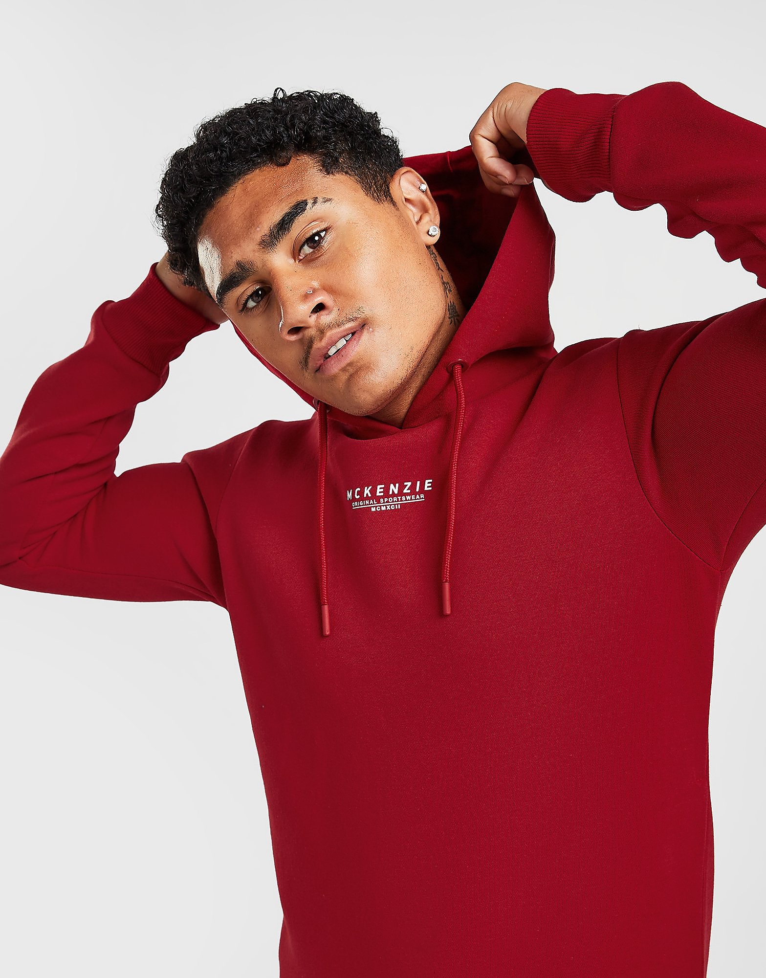

McKenzie Essential Overhead Hoodie - Only at JD - Red - Mens, Red
