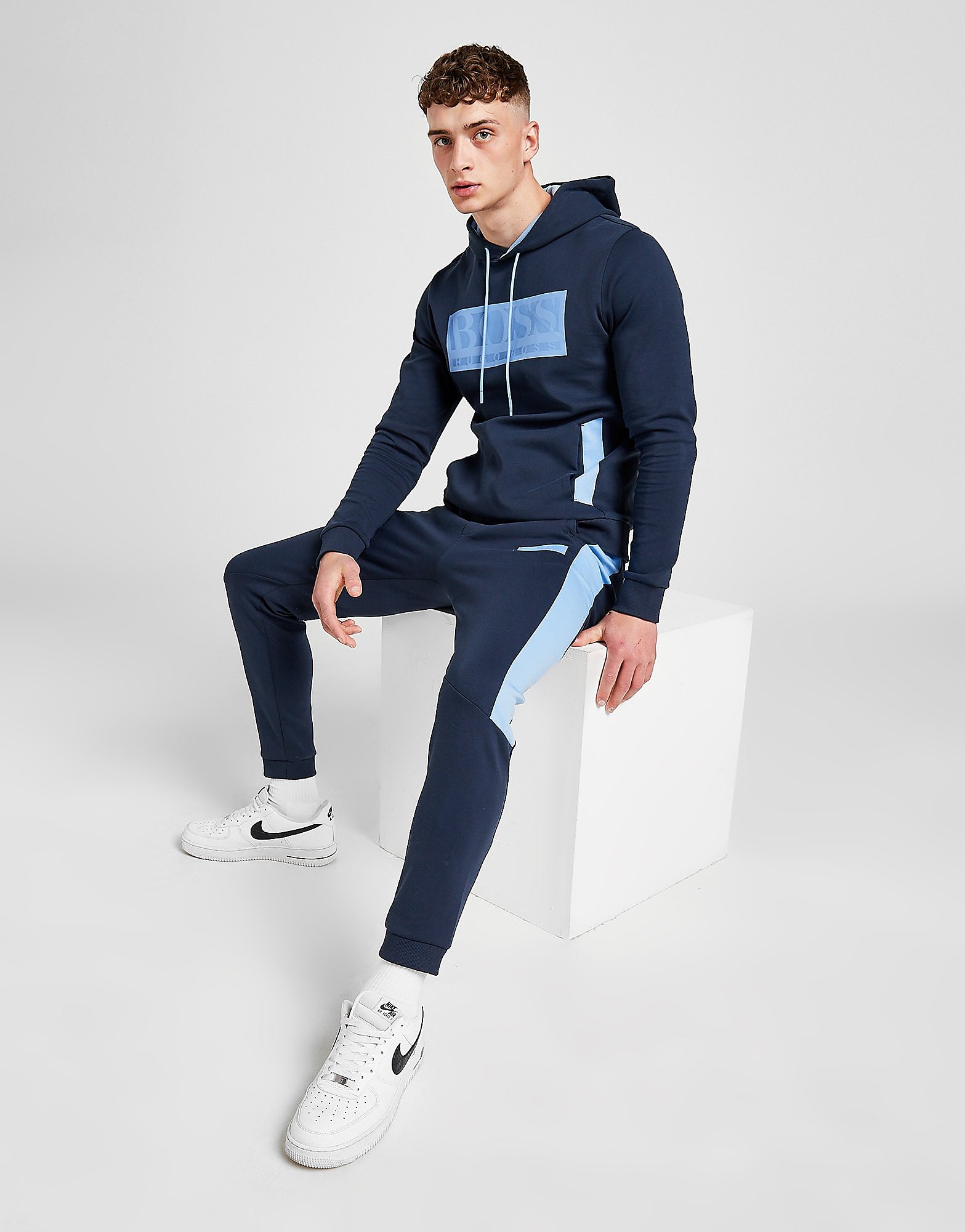 

BOSS Hadiko Box Joggers - Blue - Mens, Blue