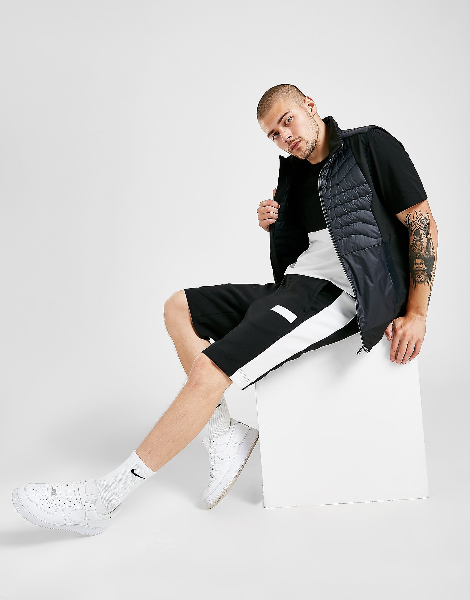 

BOSS Headlo Box Shorts - Black/White - Mens, Black/White