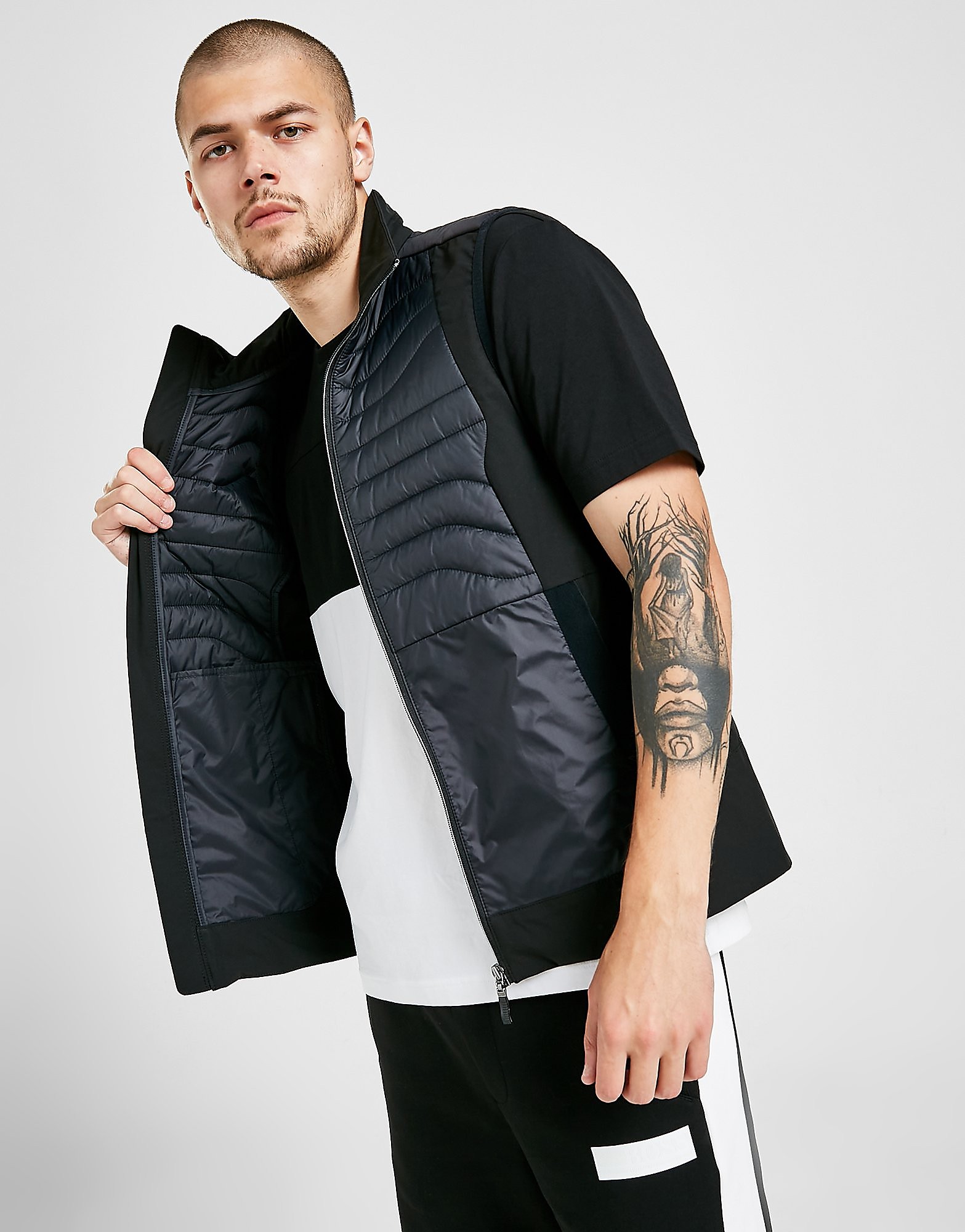 

BOSS Bario Tech Gilet - Black - Mens, Black