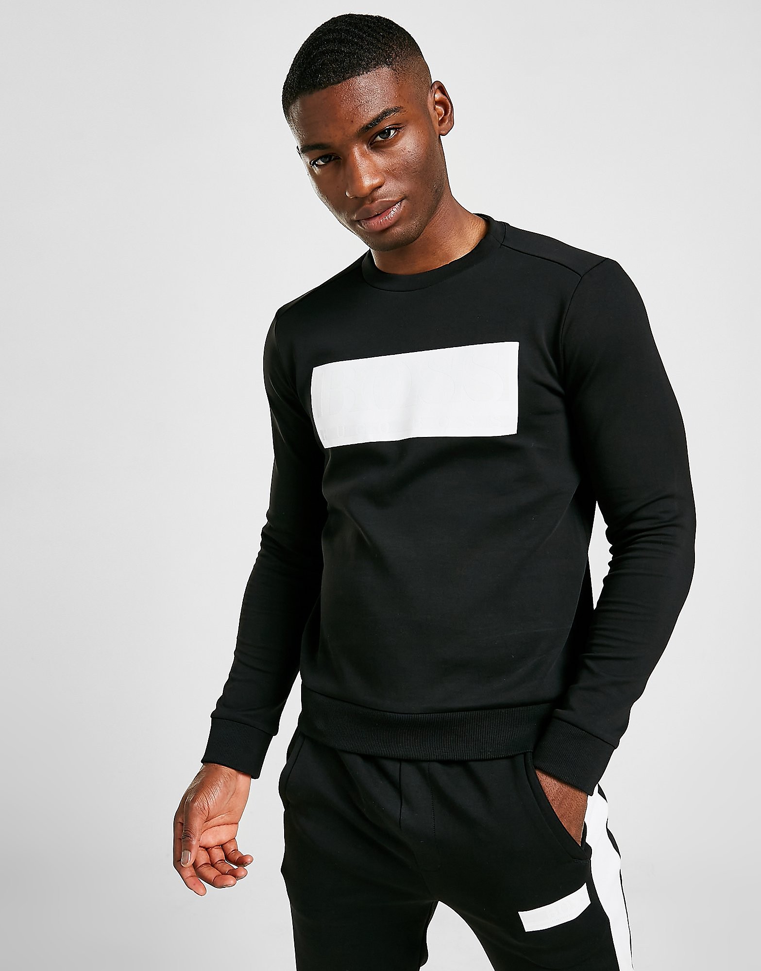 

BOSS Salbo Box Sweatshirt - Black - Mens, Black