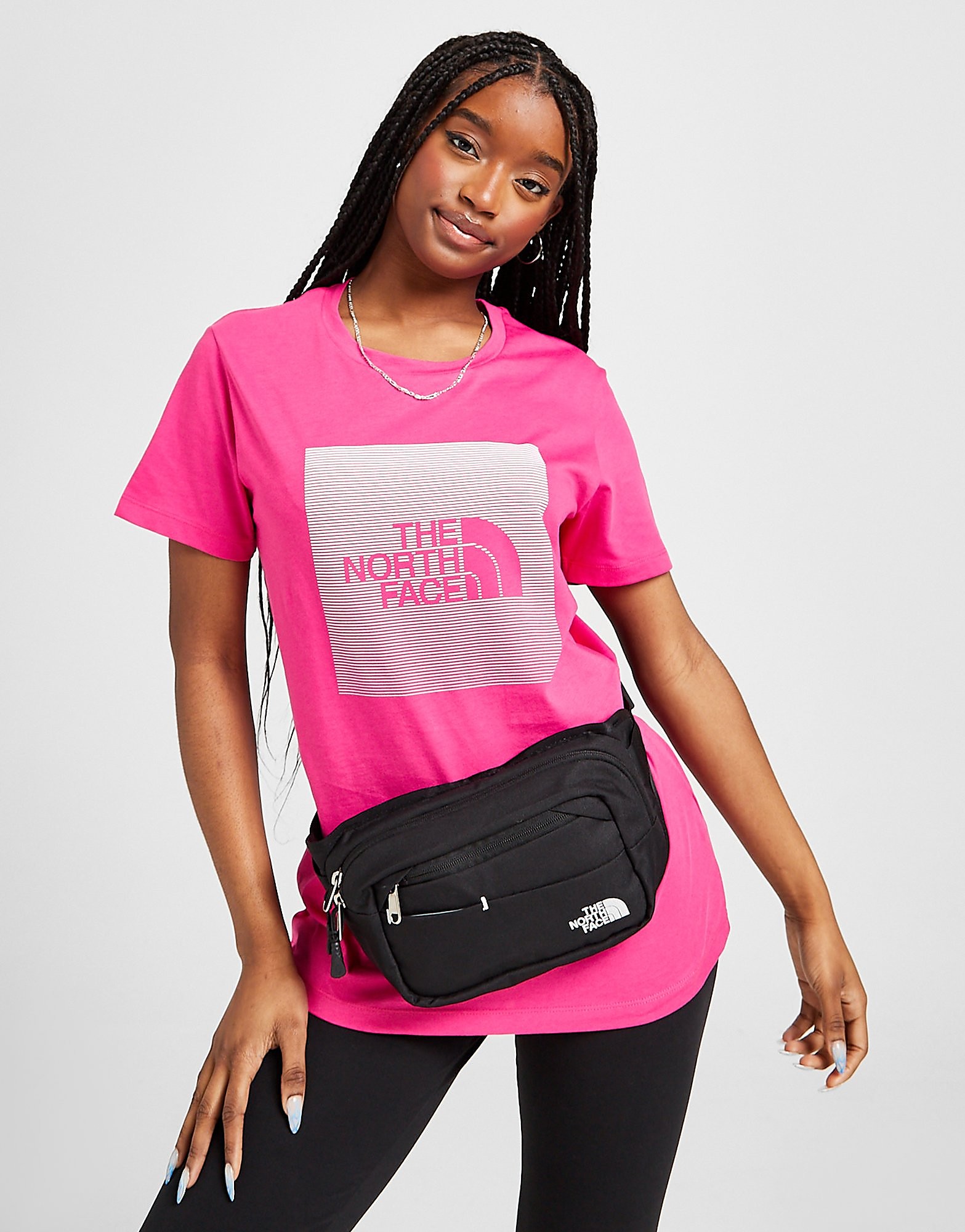 The north face gradient t-shirt - womens, vaaleanpunainen, the north face