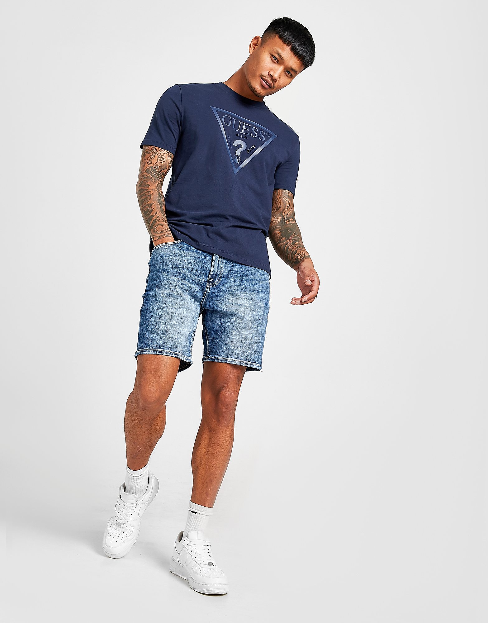 

GUESS Denim Shorts - Blue - Mens, Blue